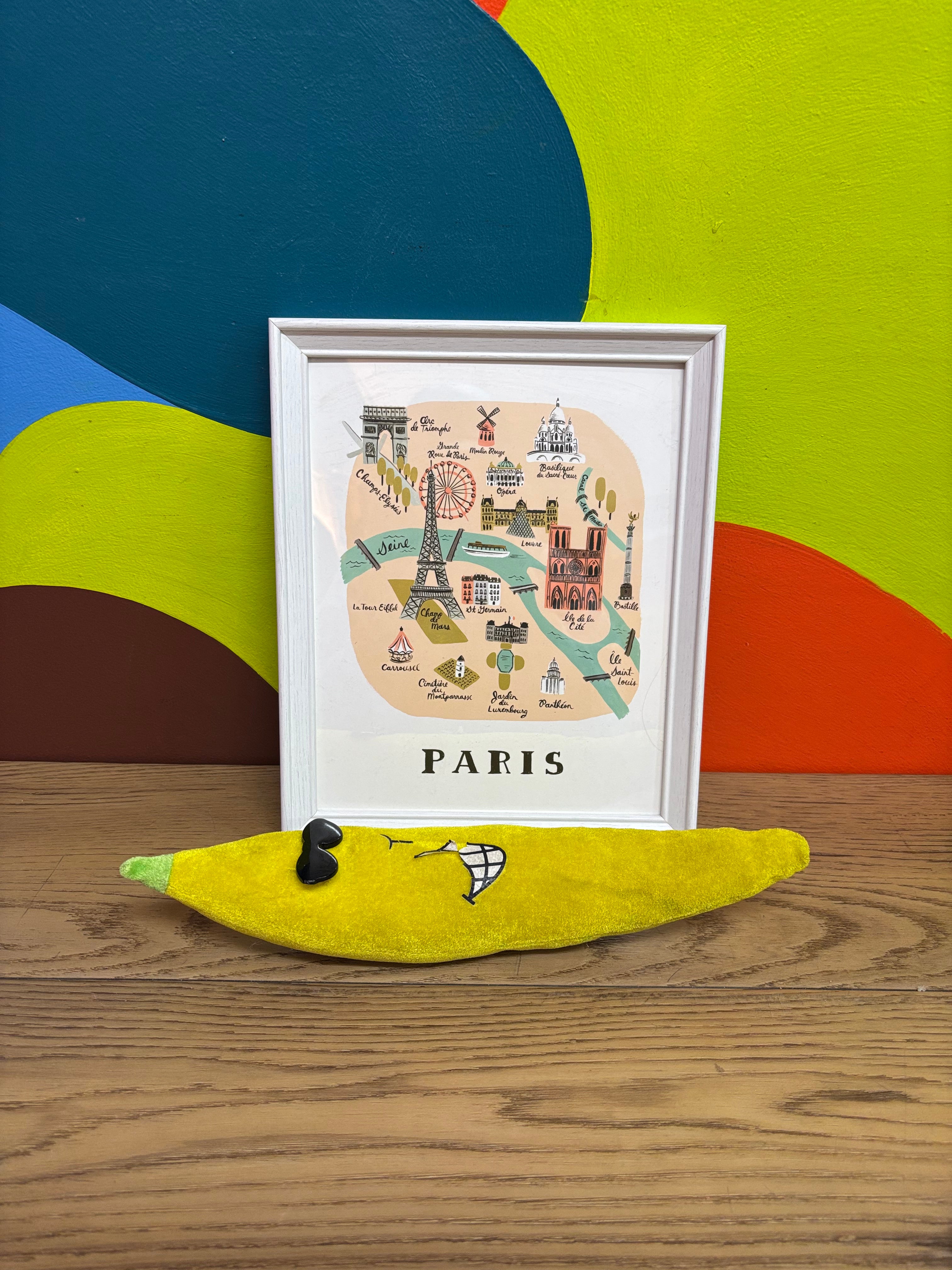 White Framed Print - Paris