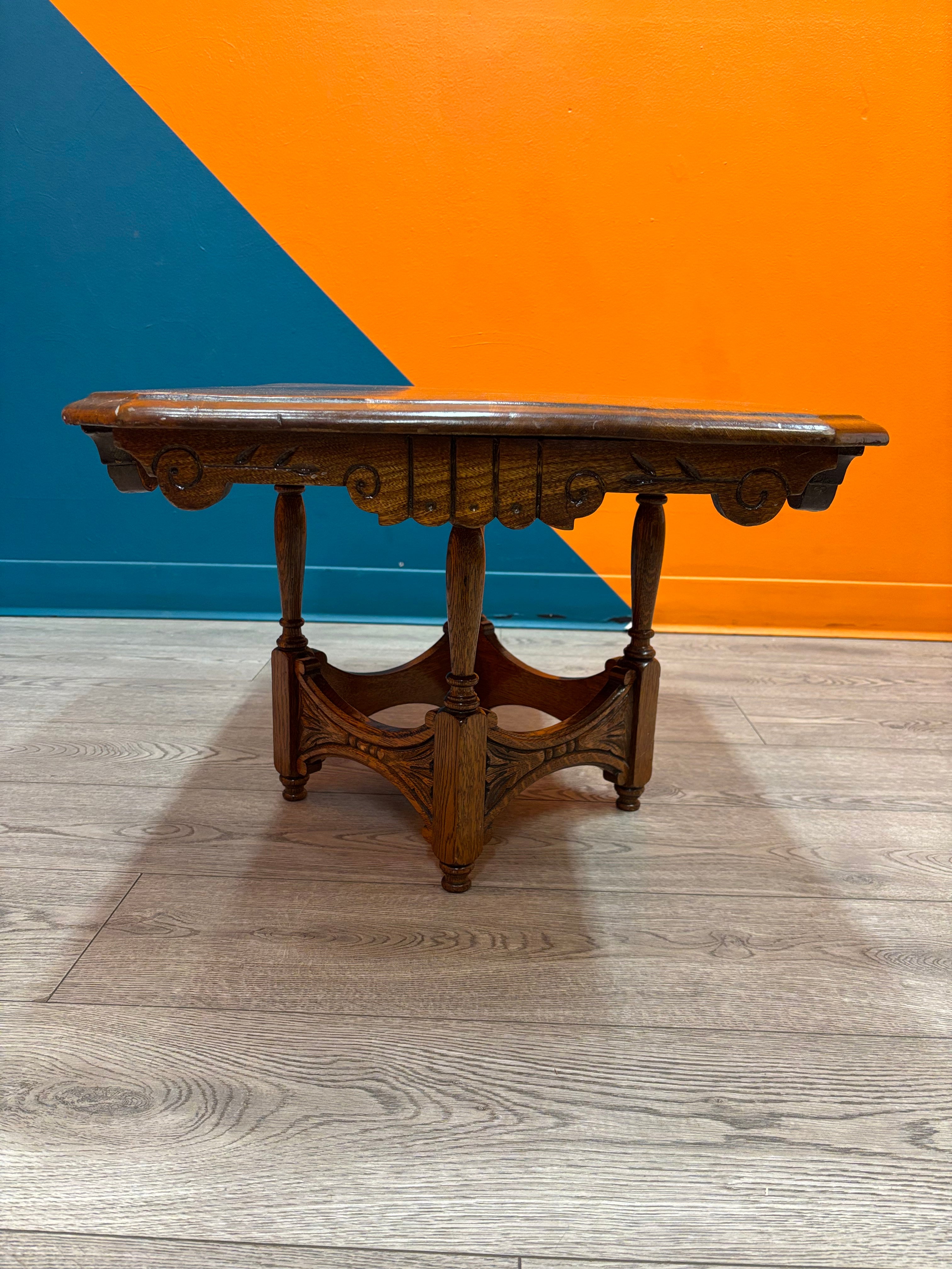 Wood Carved Table