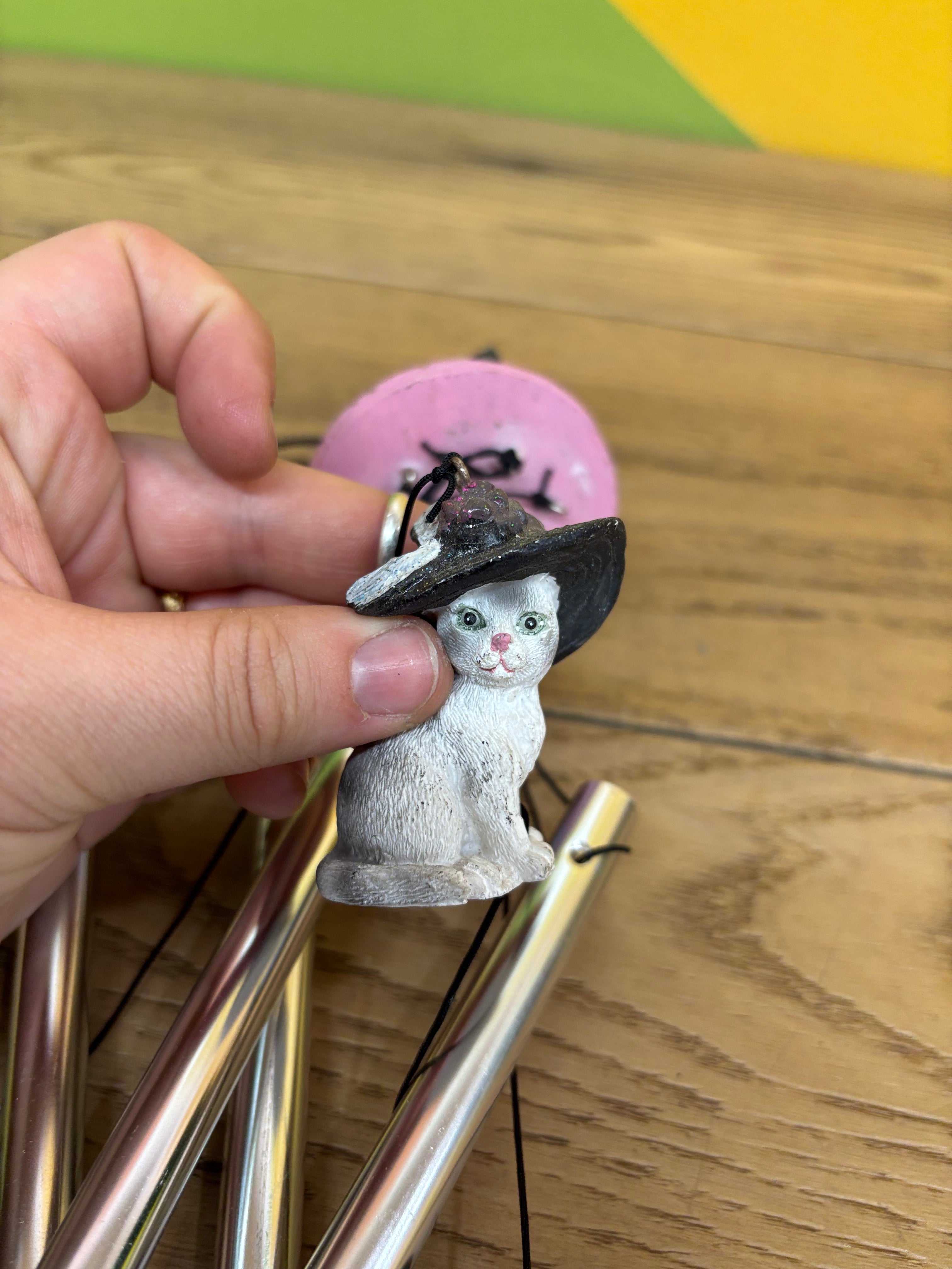 Small Kitten Themed Wind Chime