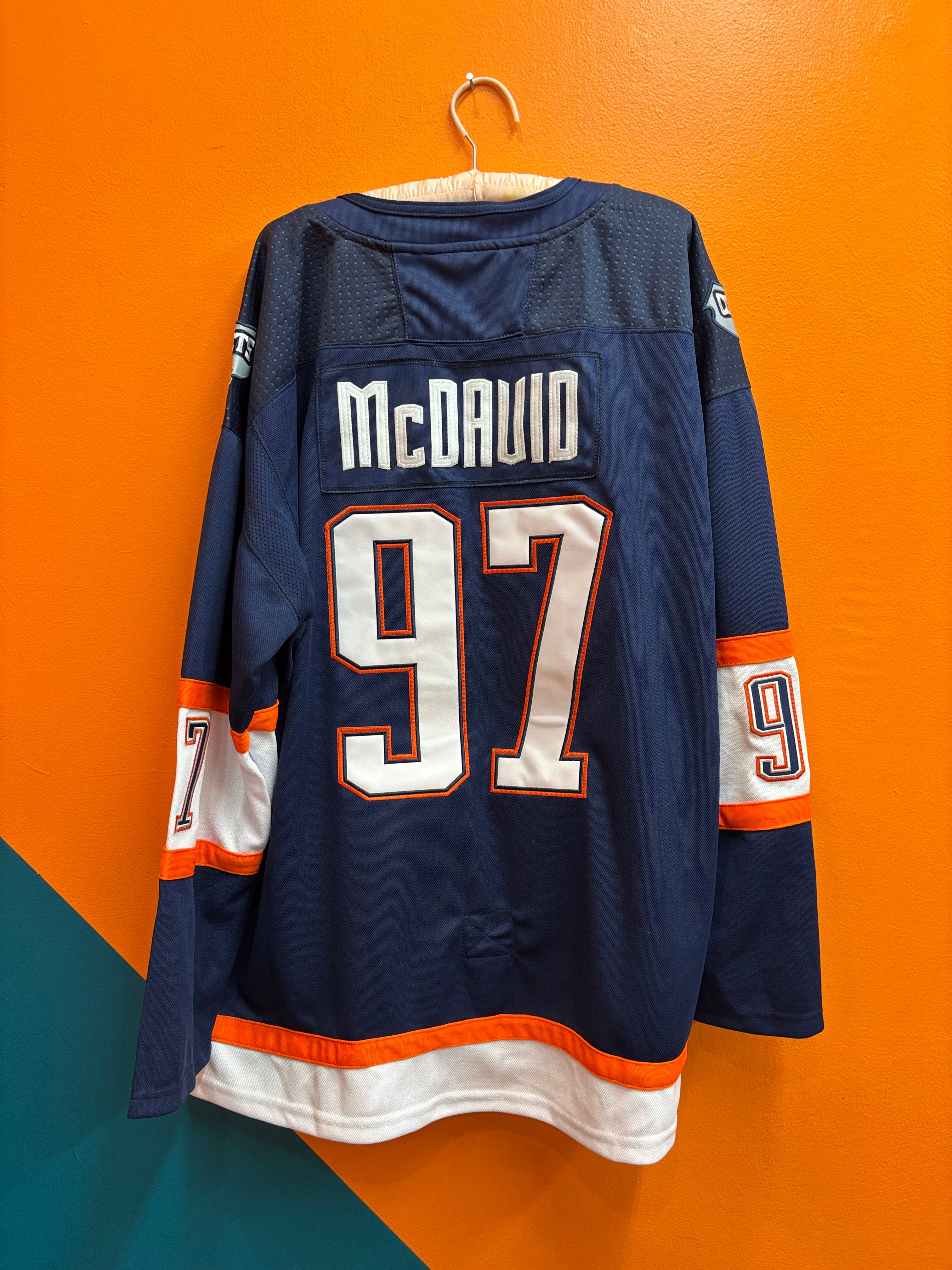 Edmonton Oilers McDavid #97 Reverse Retro Jersey - Unisex XL