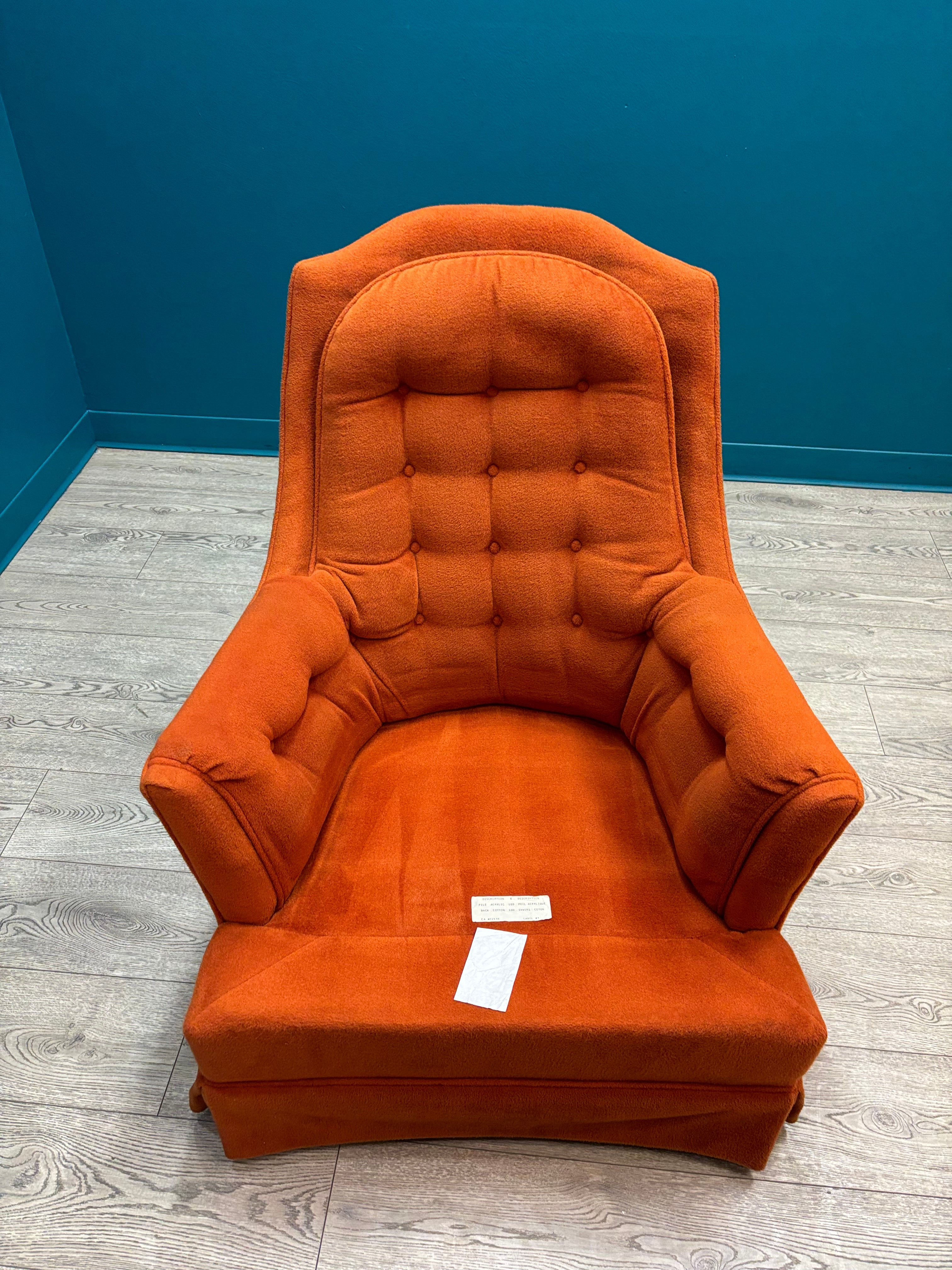Orange Swivel Chair