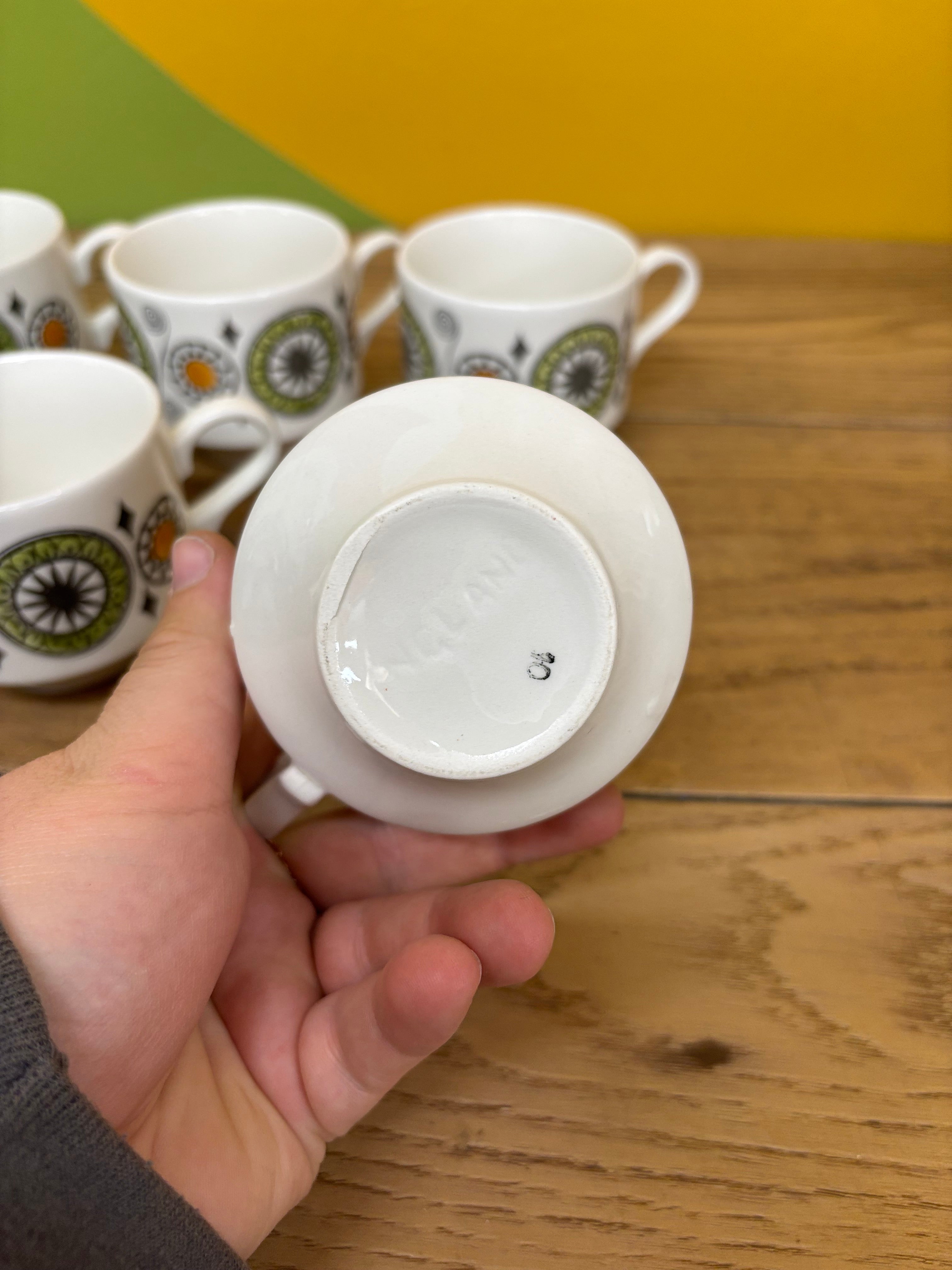 Kathie Winkle Renaissance Mugs - Set of 6