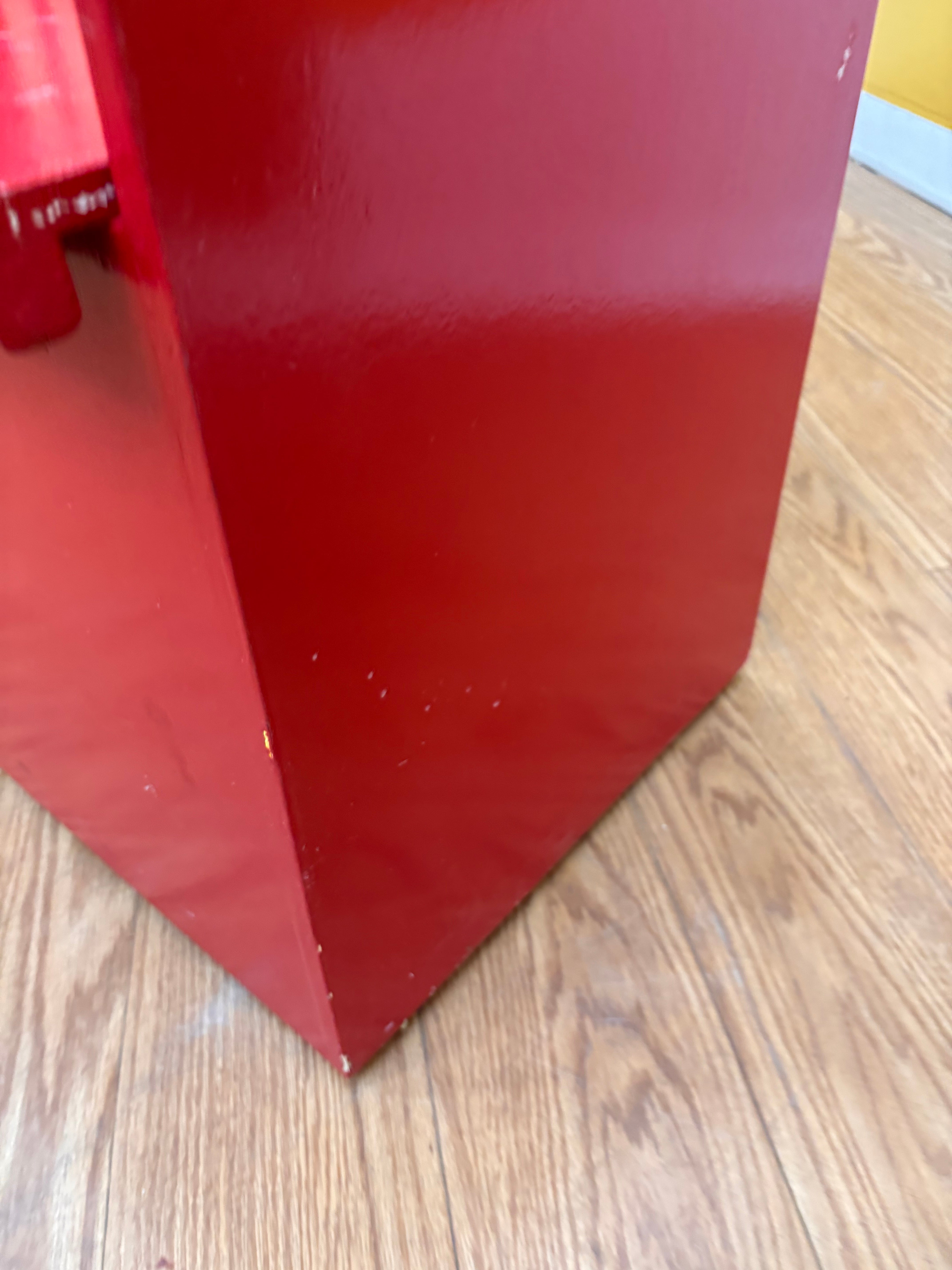 Red Wood Bench
