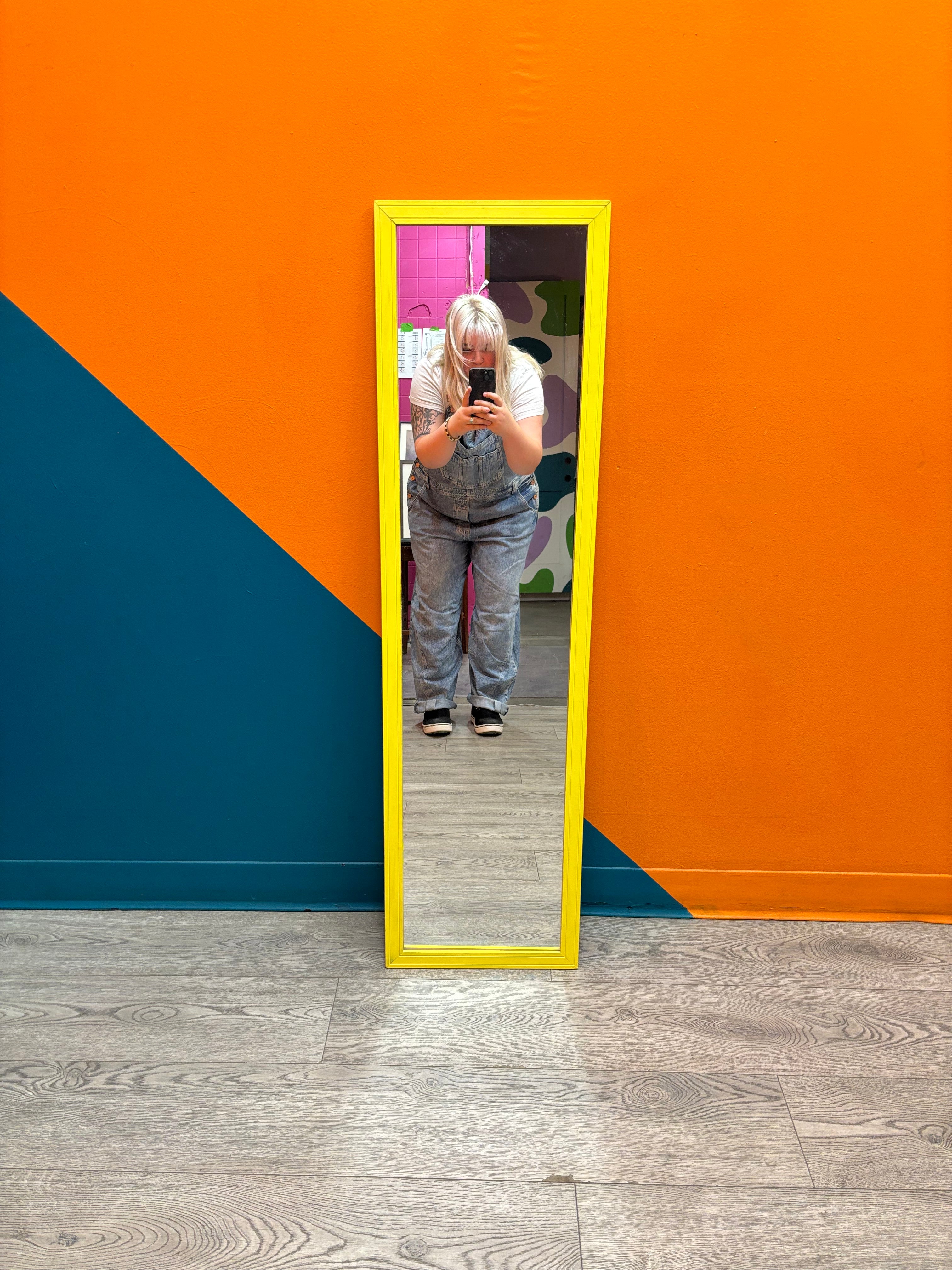 Yellow Framed Mirror