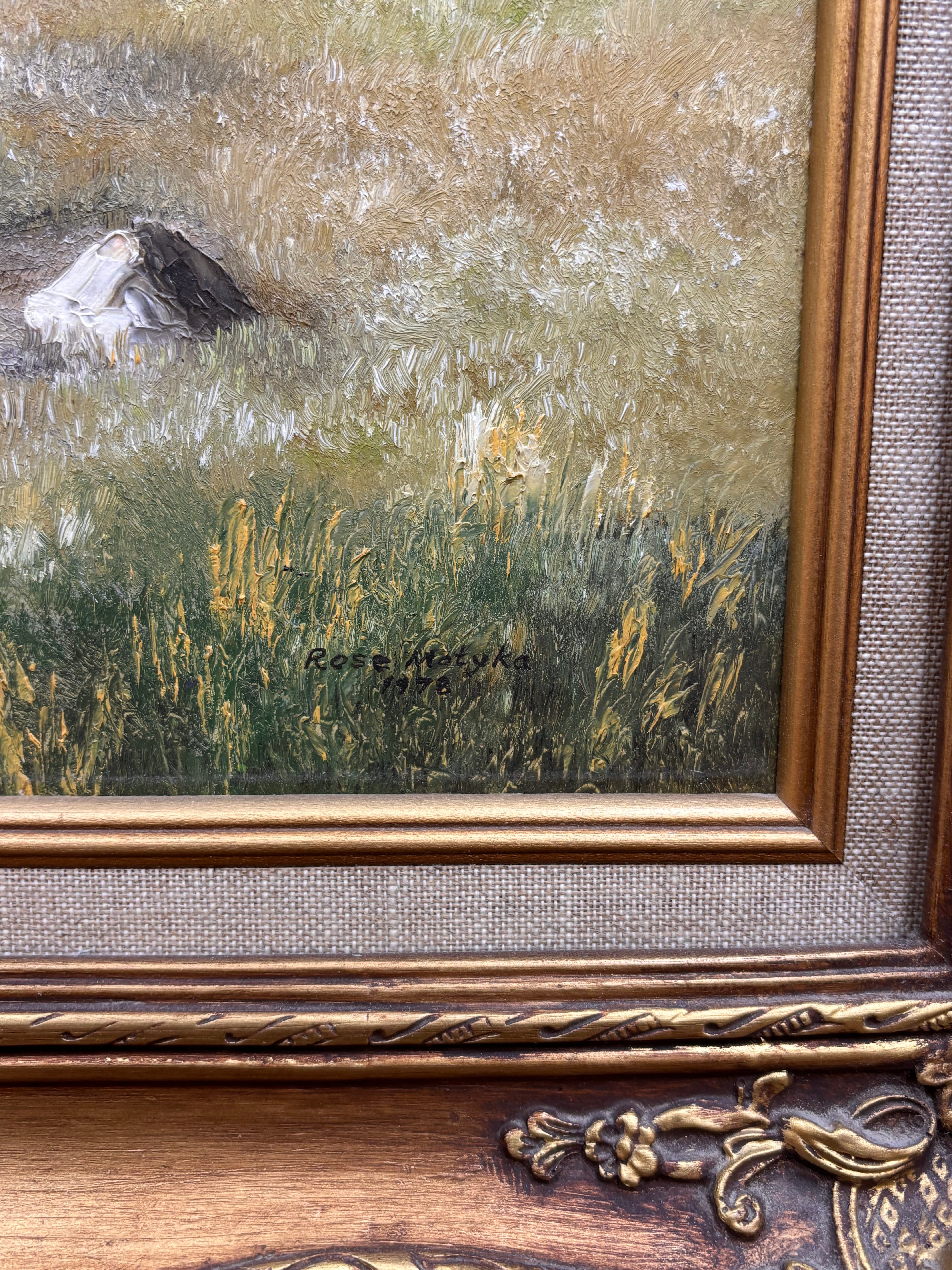 Large Gold Framed Painting