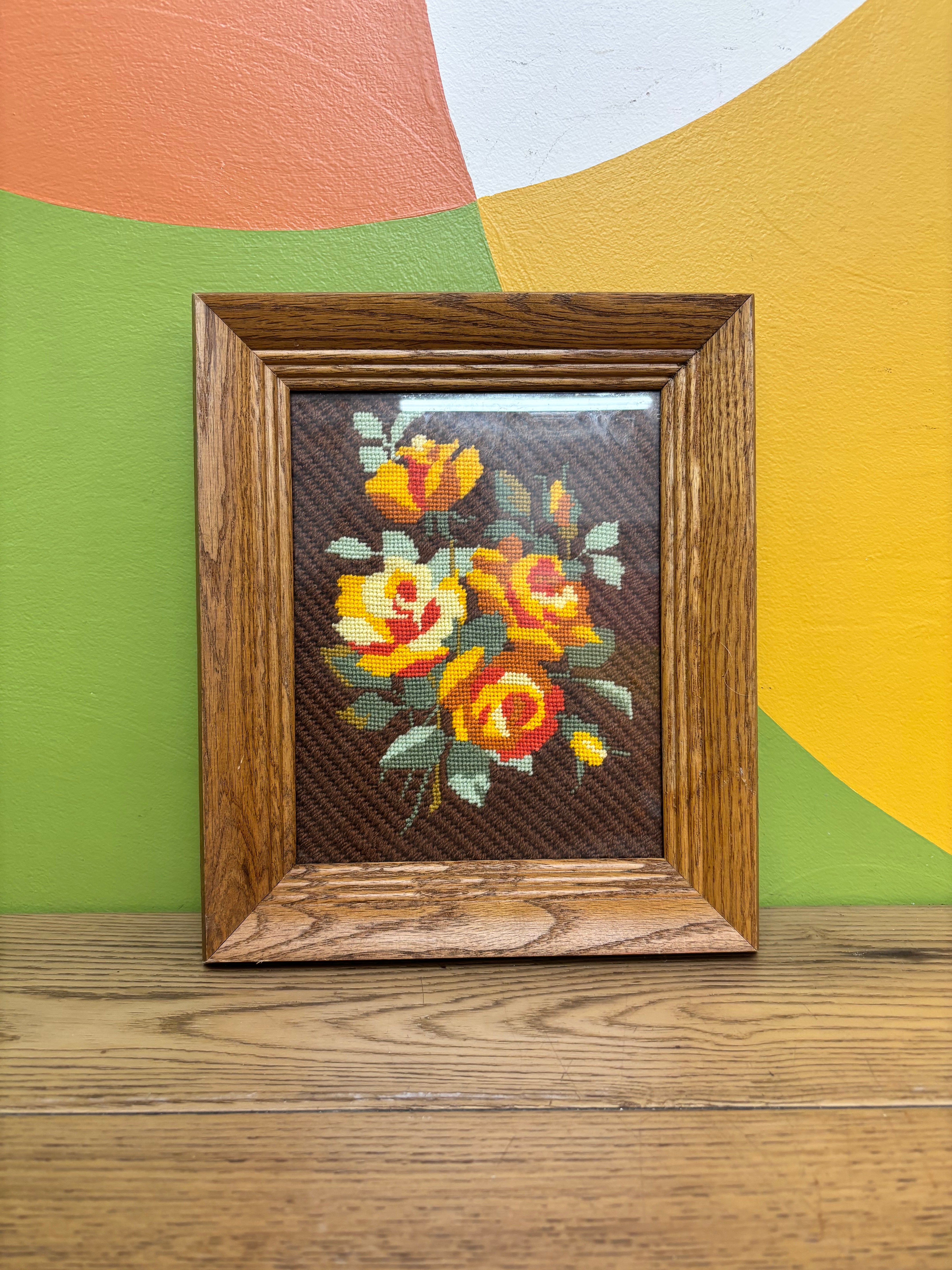 Wood Framed Needlepoint