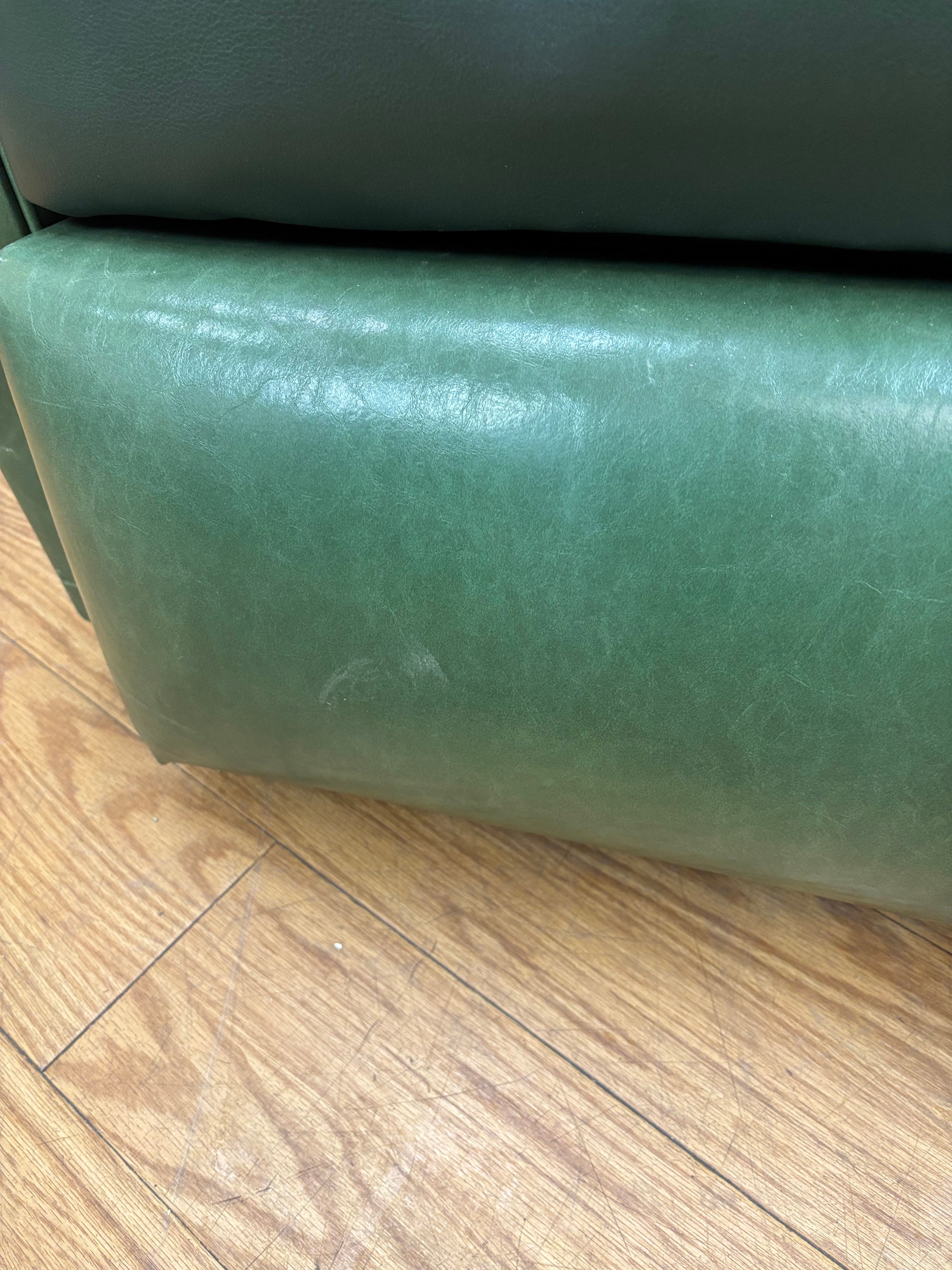 Green Pleather Recliner