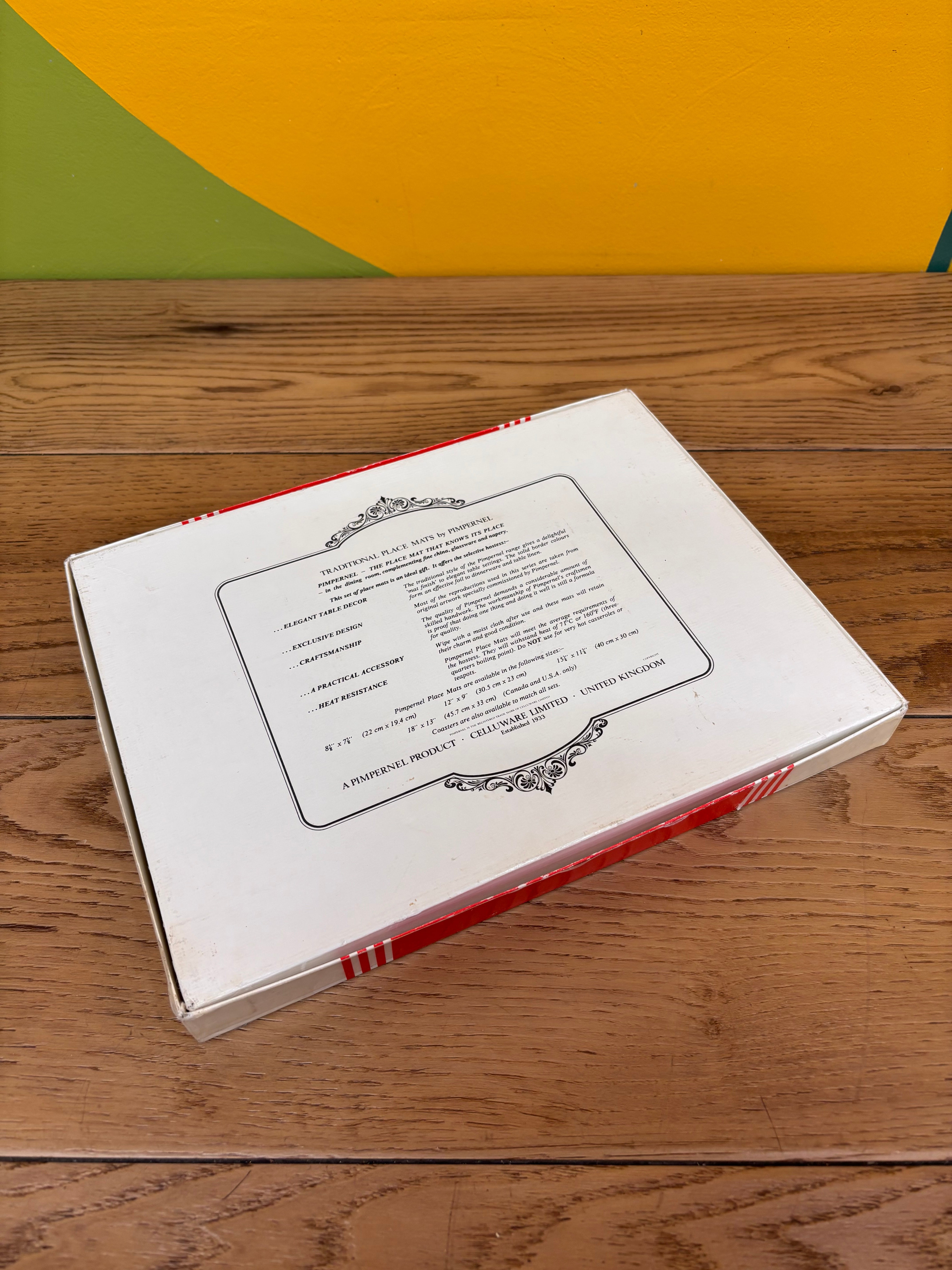 Pimpernel Placemat Set