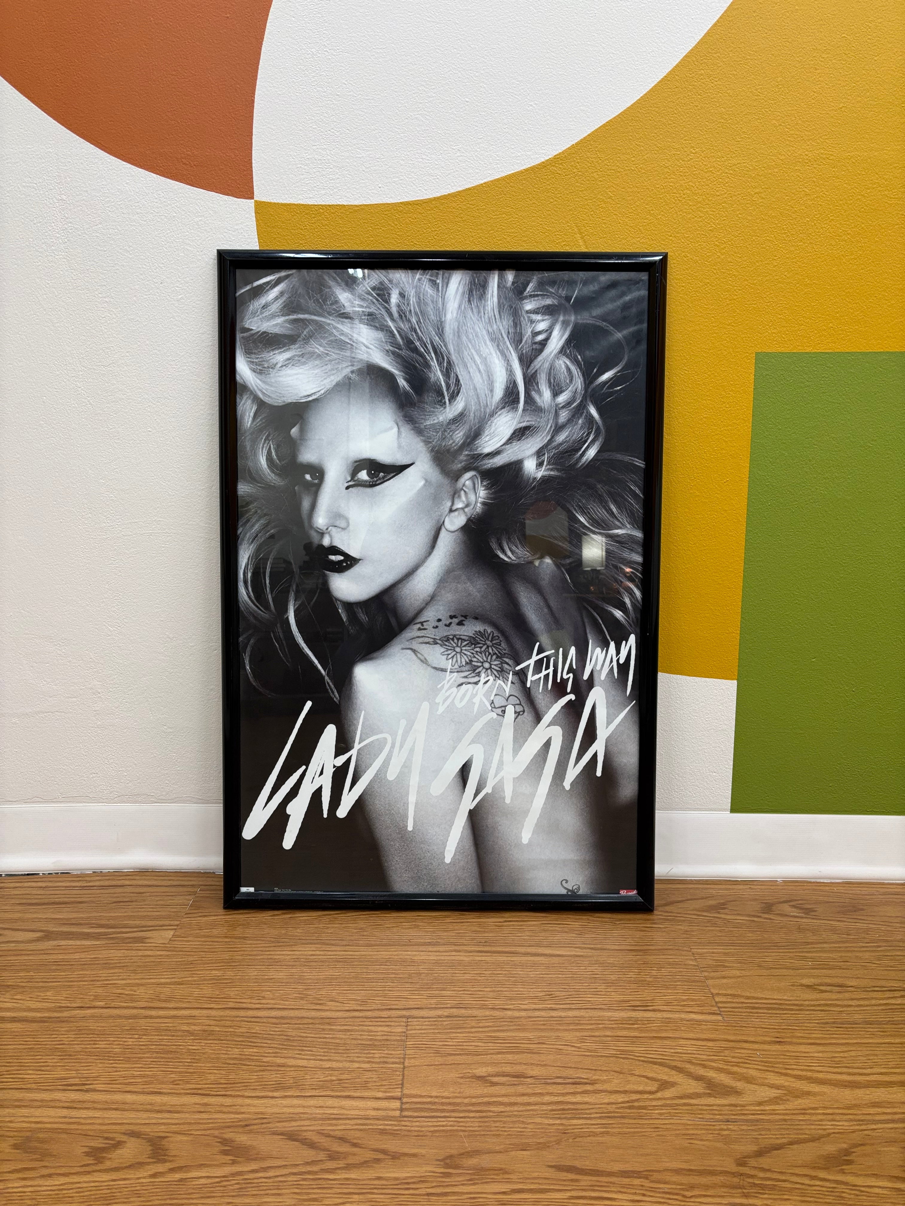 Framed Lady Gaga Born This Way Poster