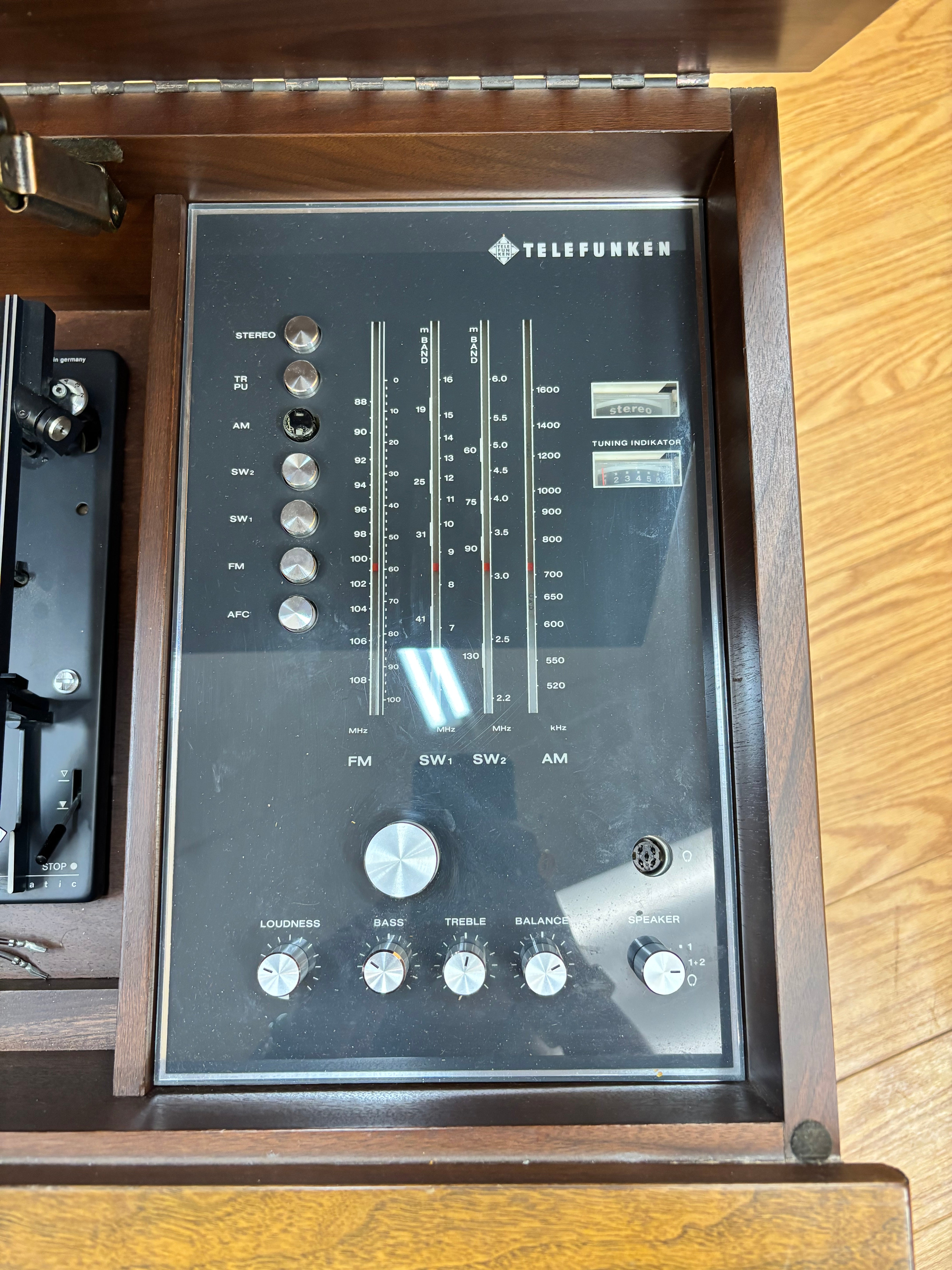 Telefunken Stereo Console Cabinet with Record Player