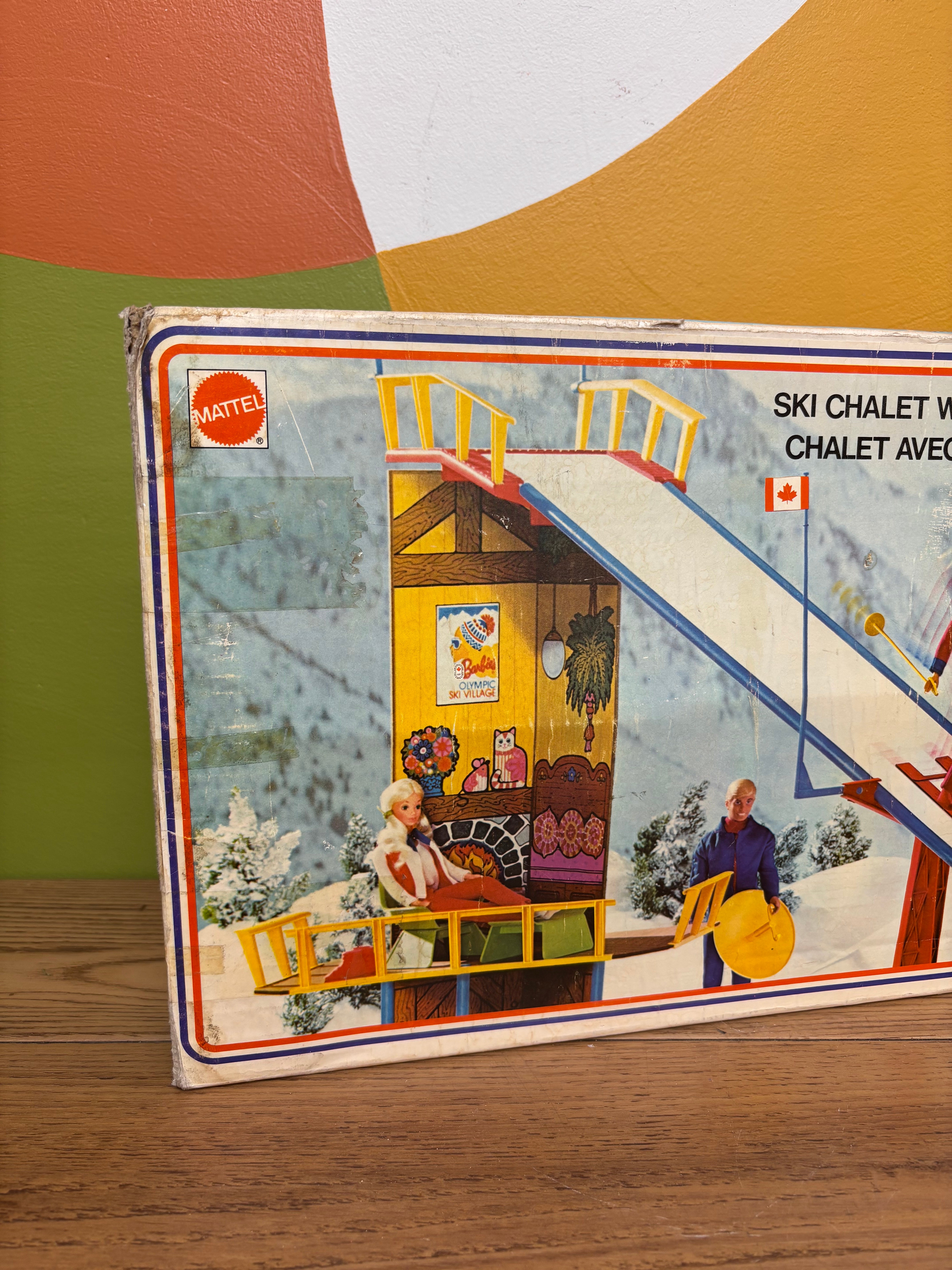 Mattel Barbie Olympic Ski Village Playset 1974