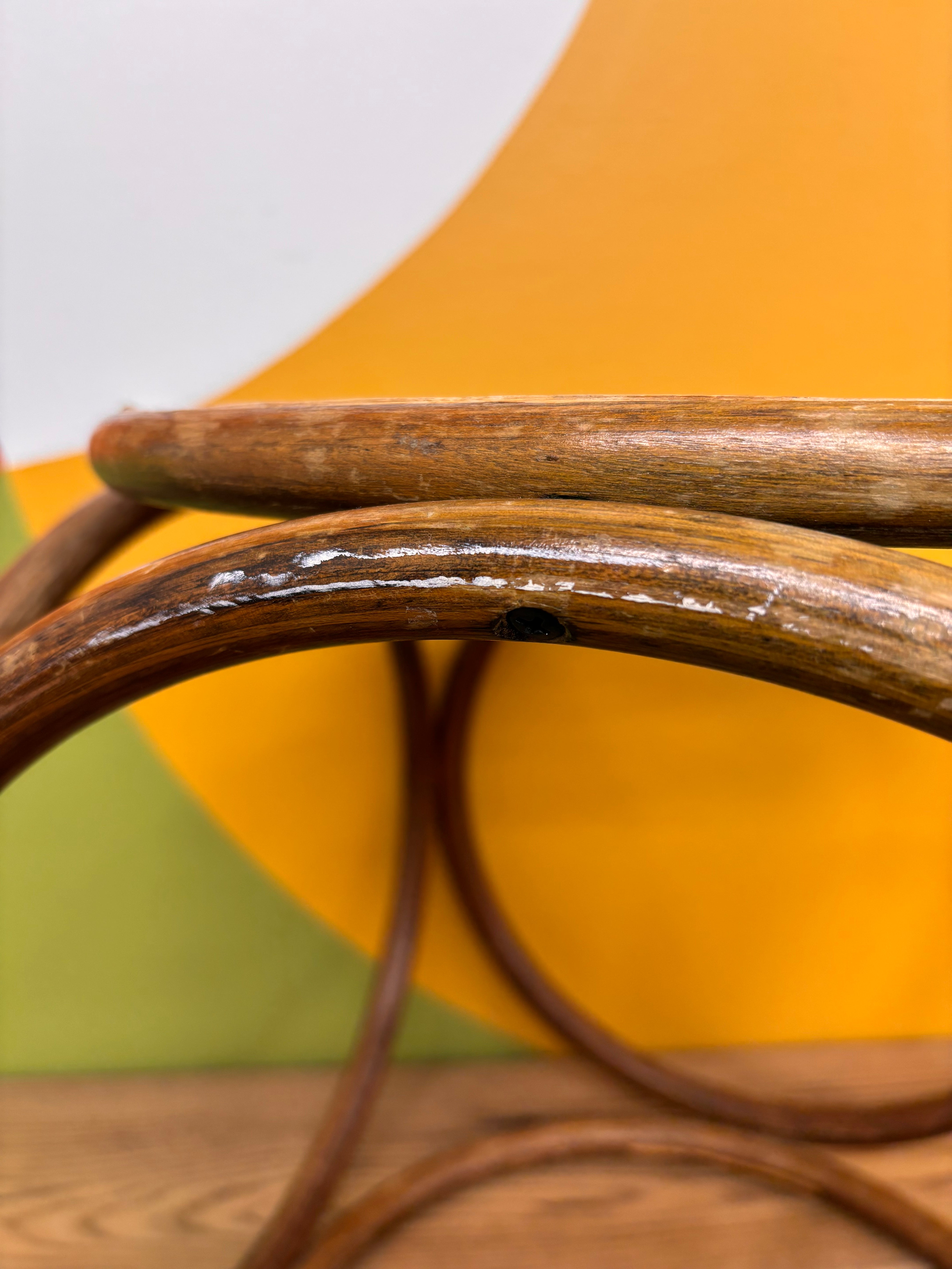Thonet Style Bentwood Cane Stool