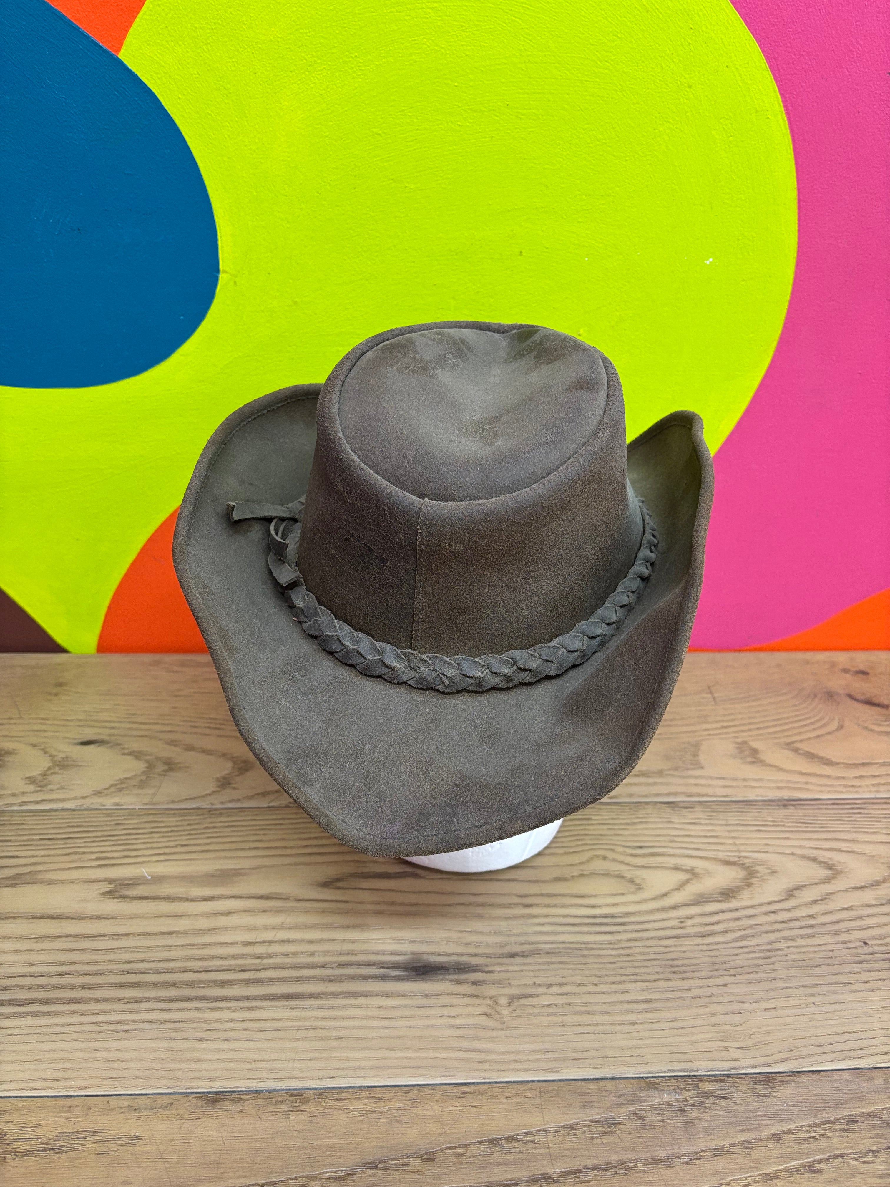 Kakadu Traders Leather Hat - Size M