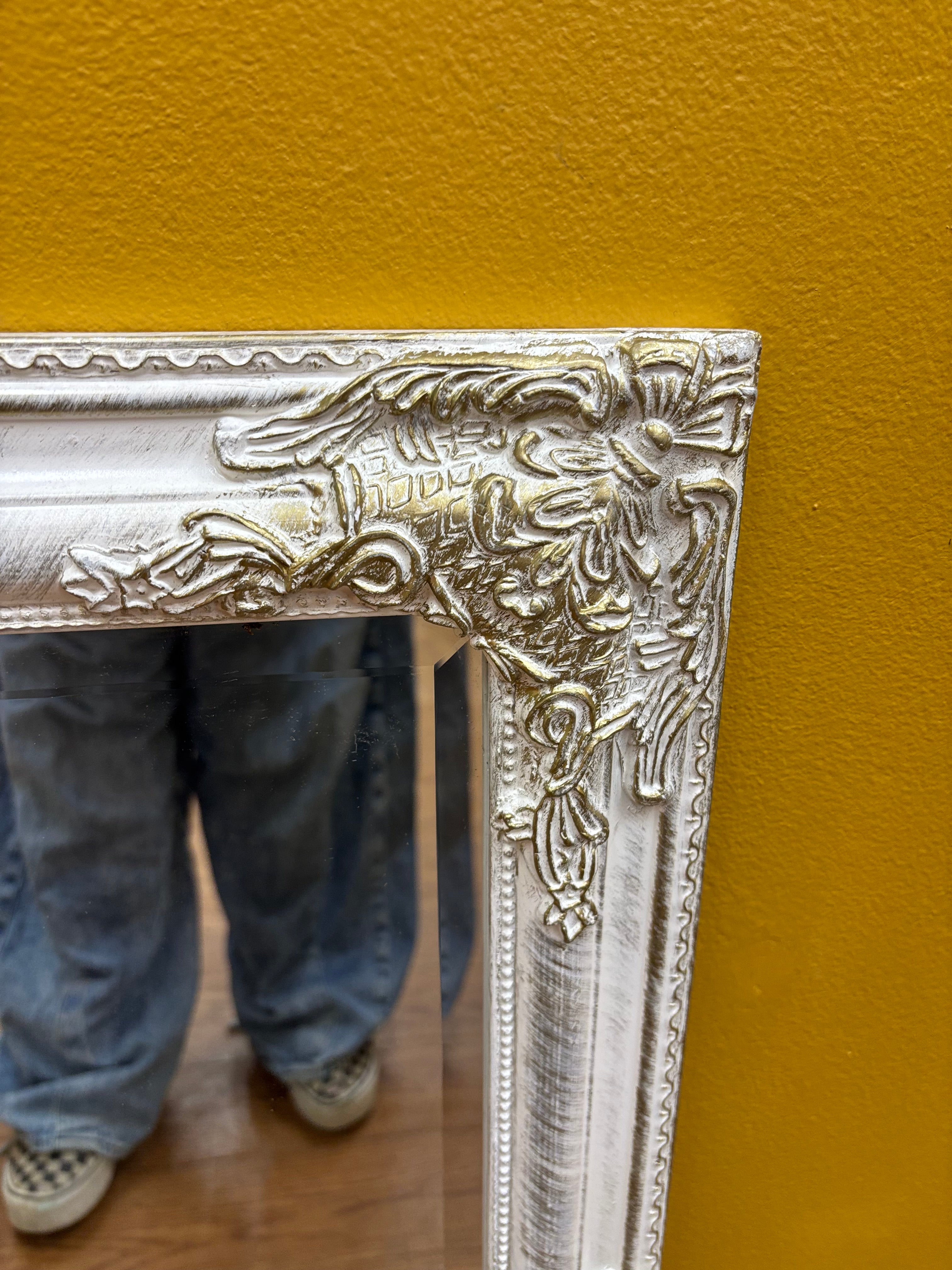 White Framed Mirror