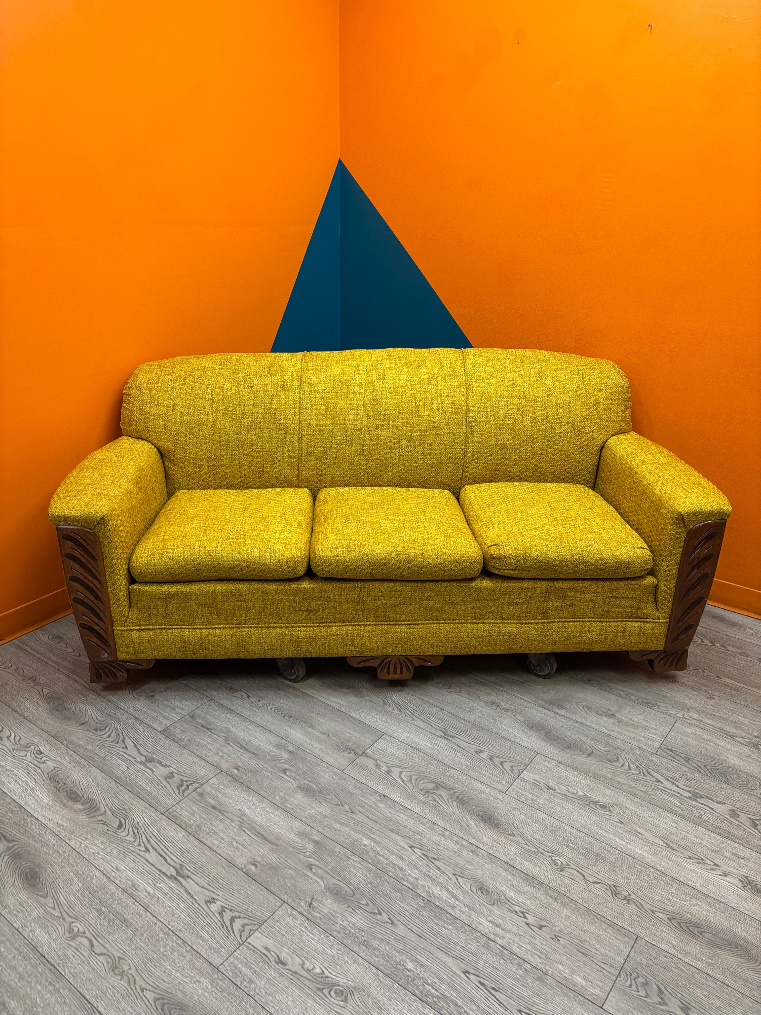 Yellow Fabric Sofa