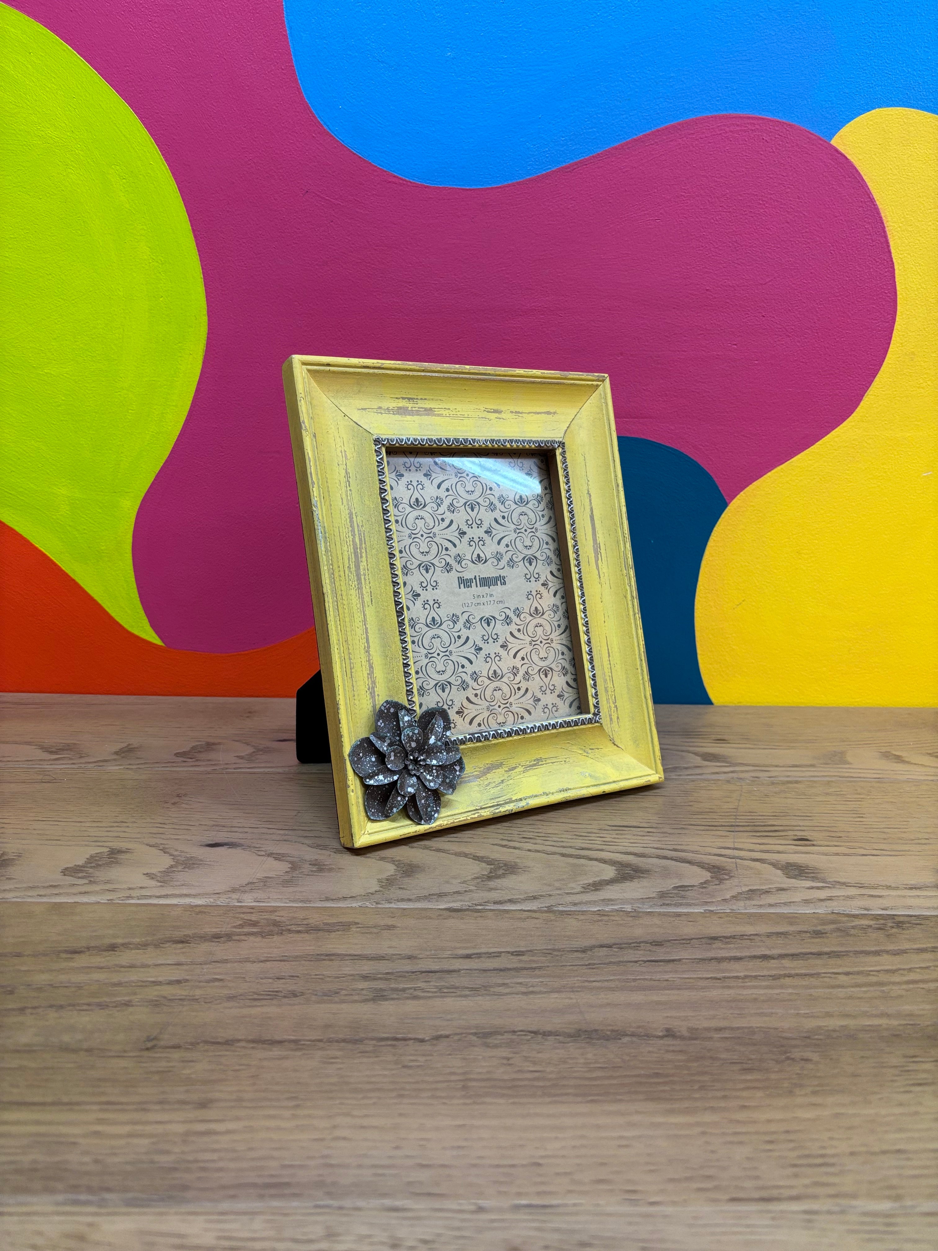 Wooden Yellow Pier 1 Imports Frame