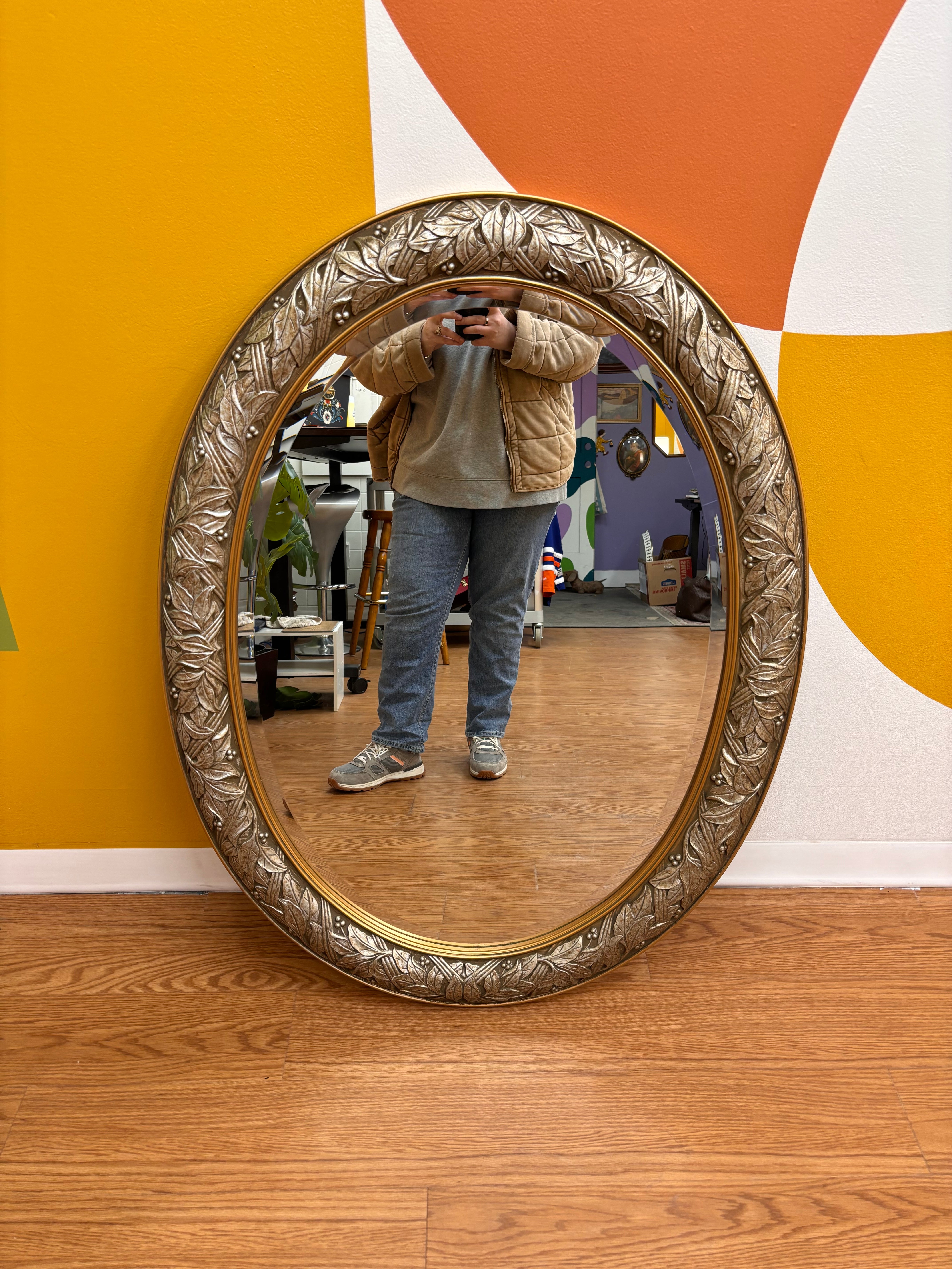 Large Oval Mirror