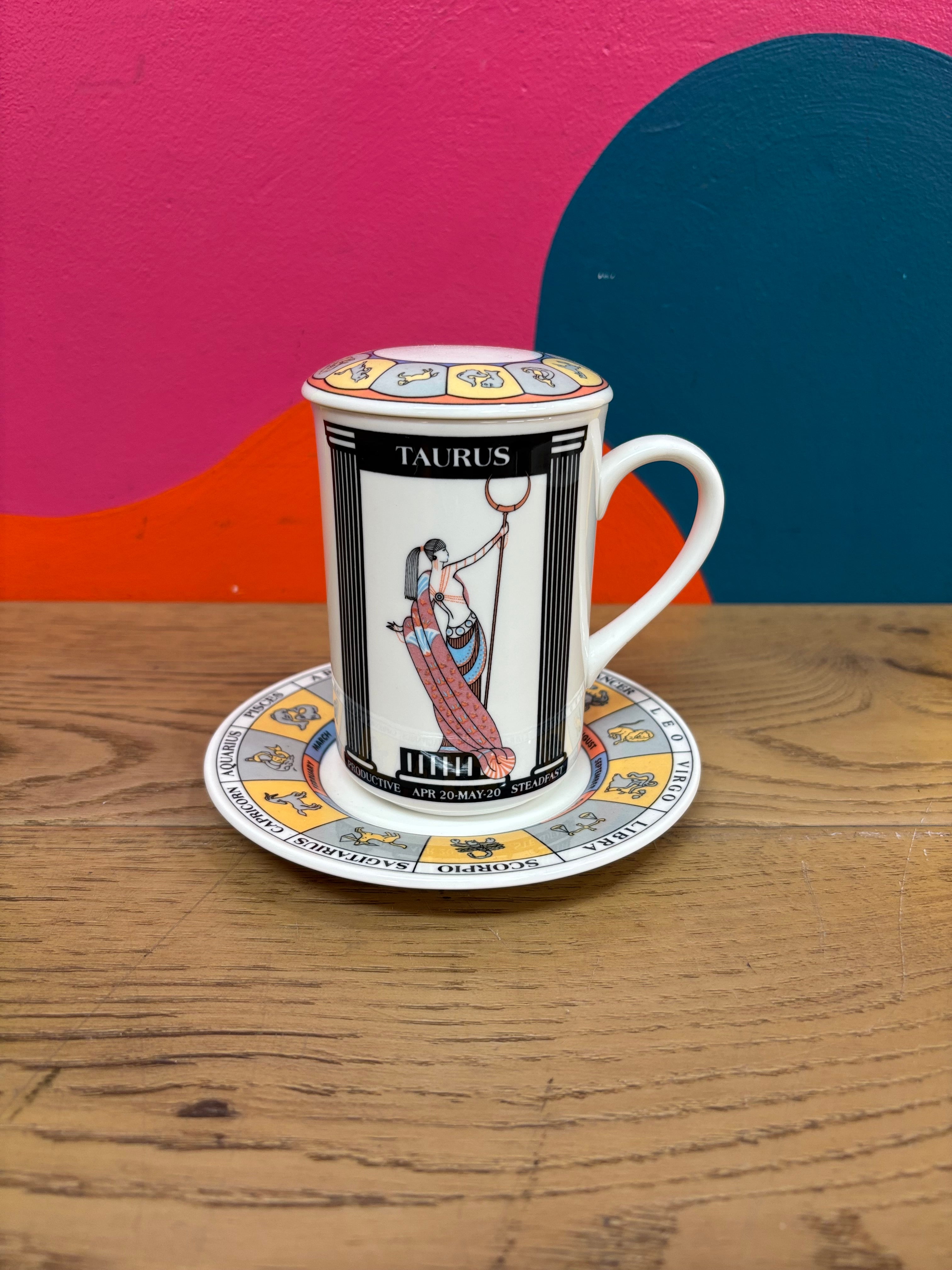 Zodiac Mug & Saucer - Taurus