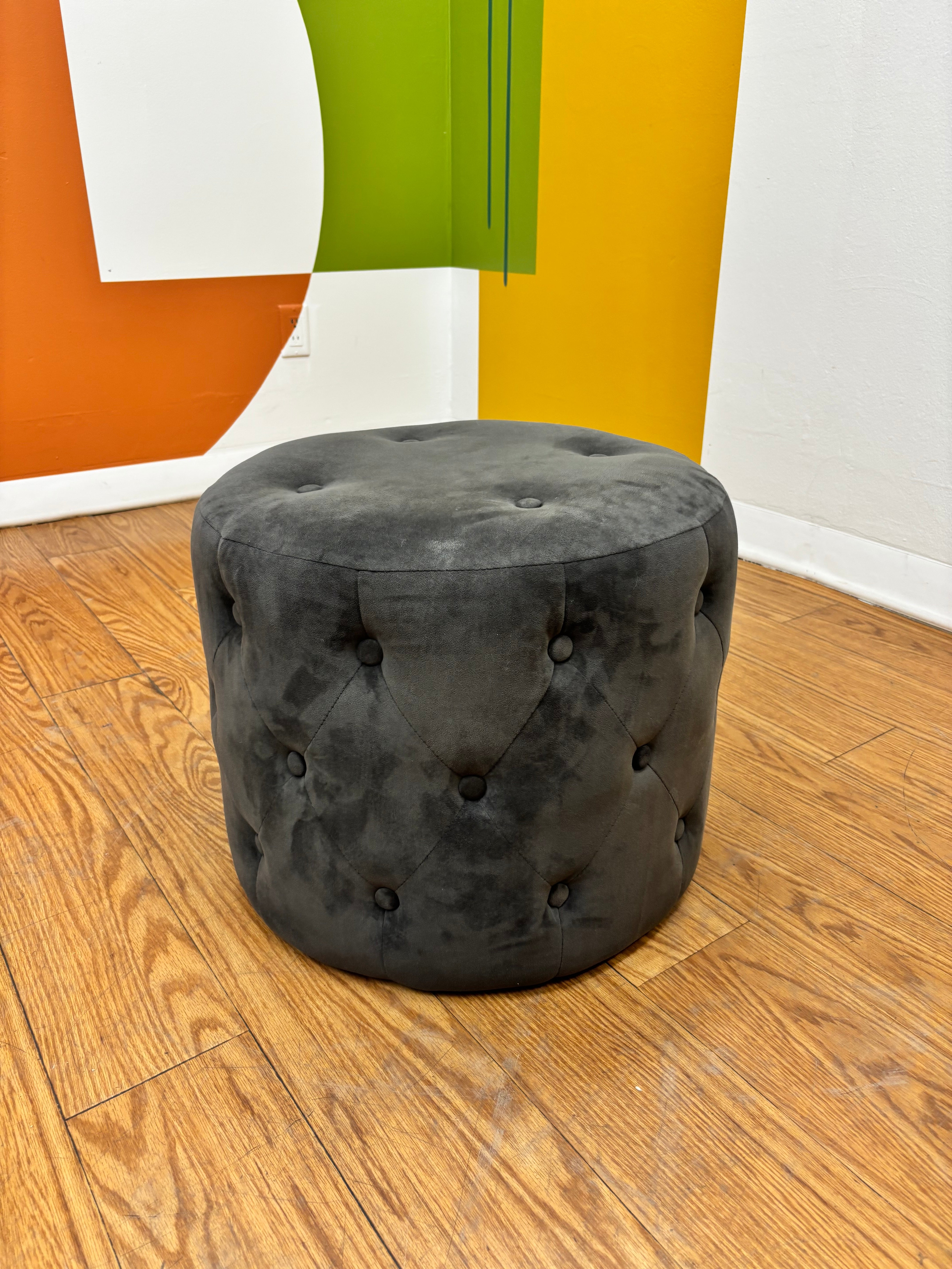 Grey Pouf