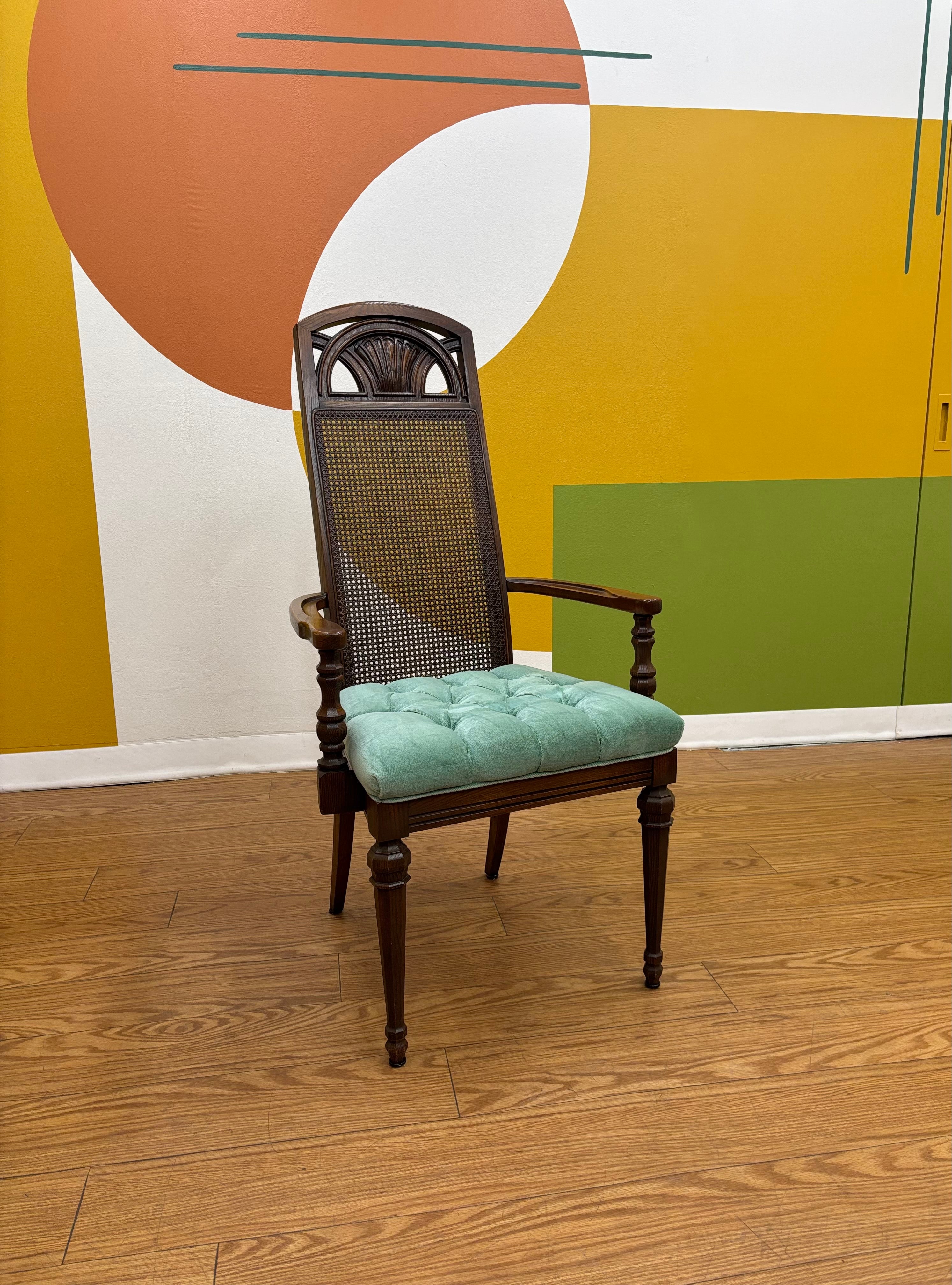 Woven Cane Dining Chair