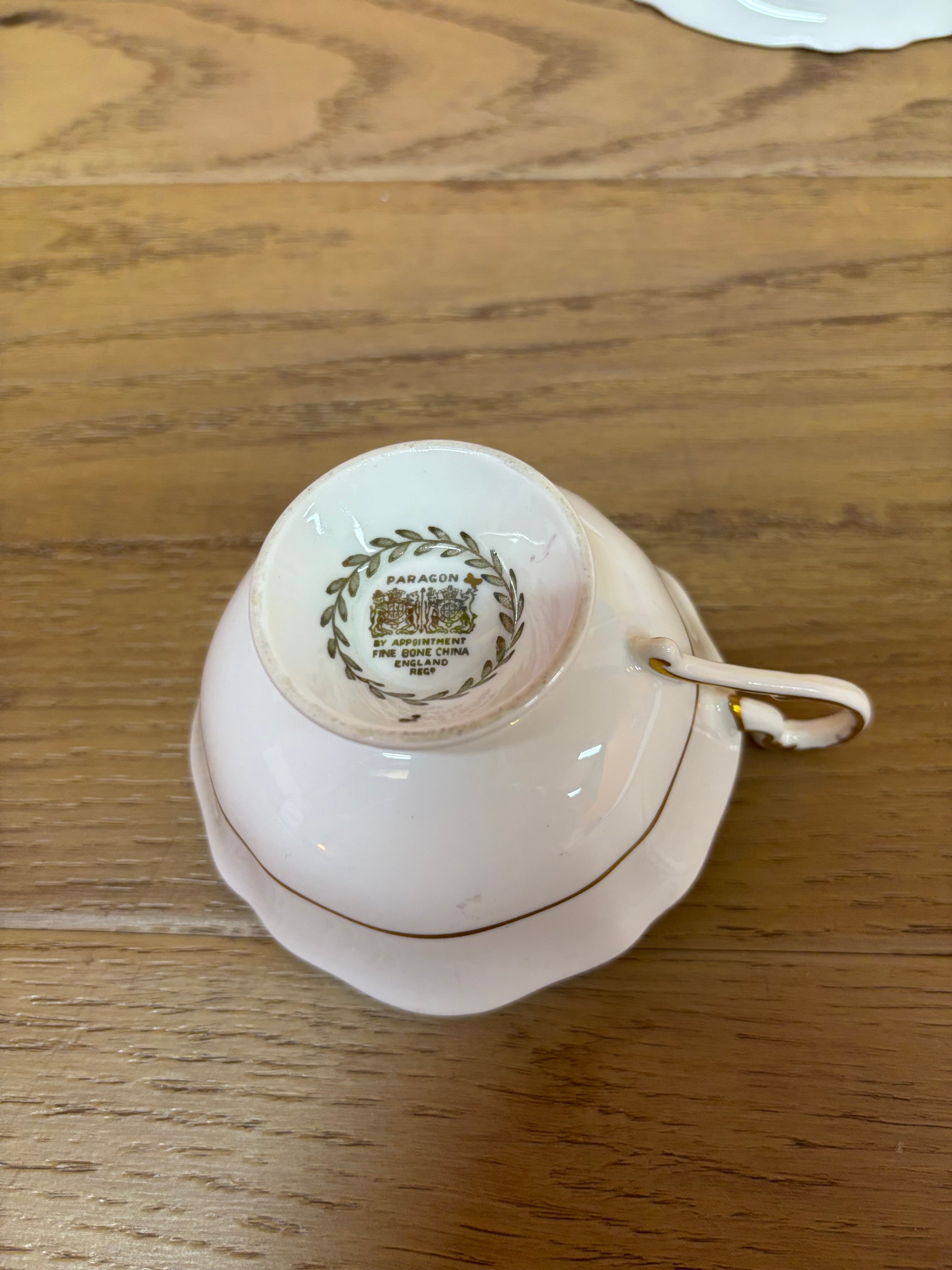 Commemorative E&P Paragon Teacup and Saucer