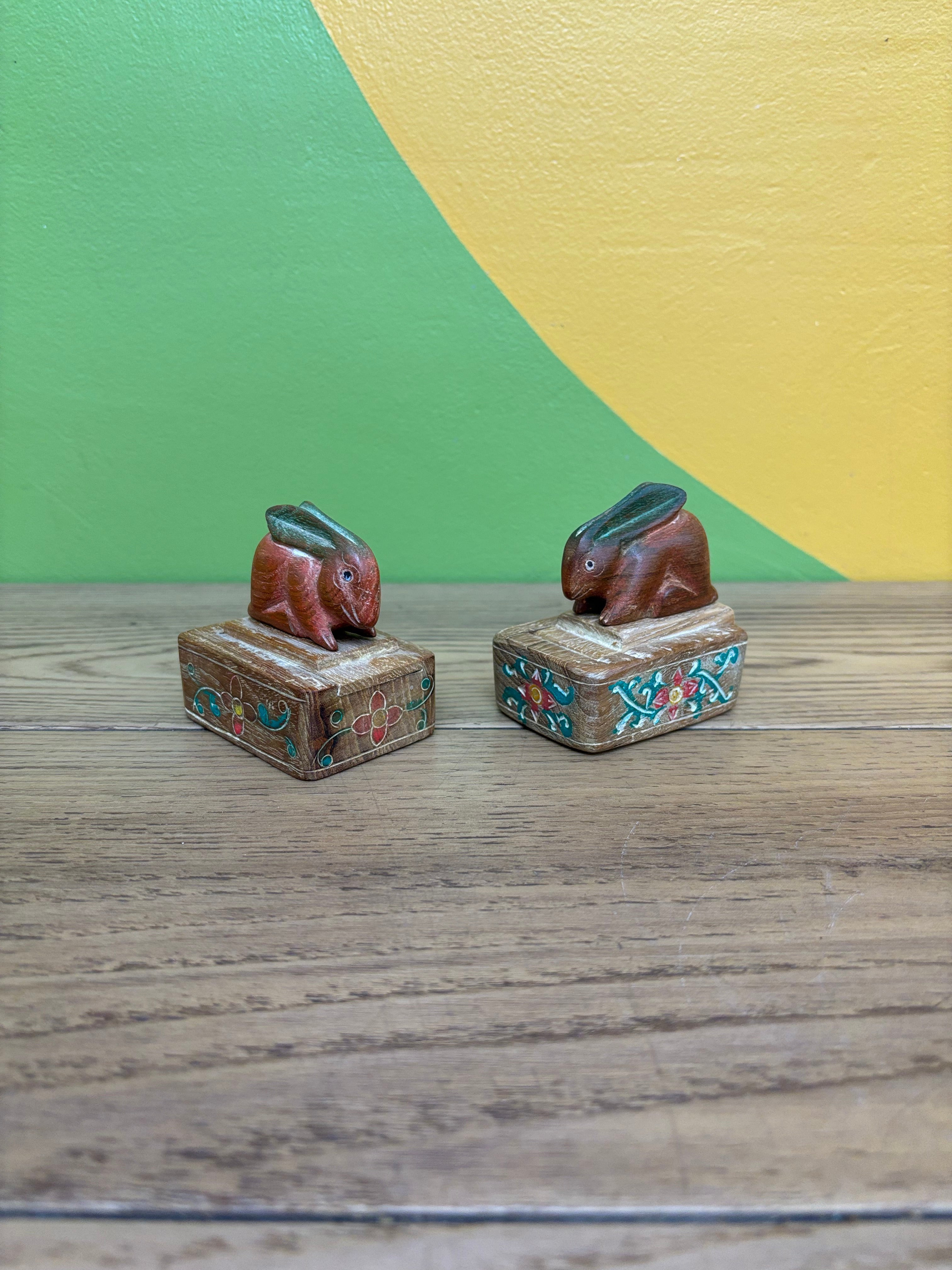 Wood Bunny Decor