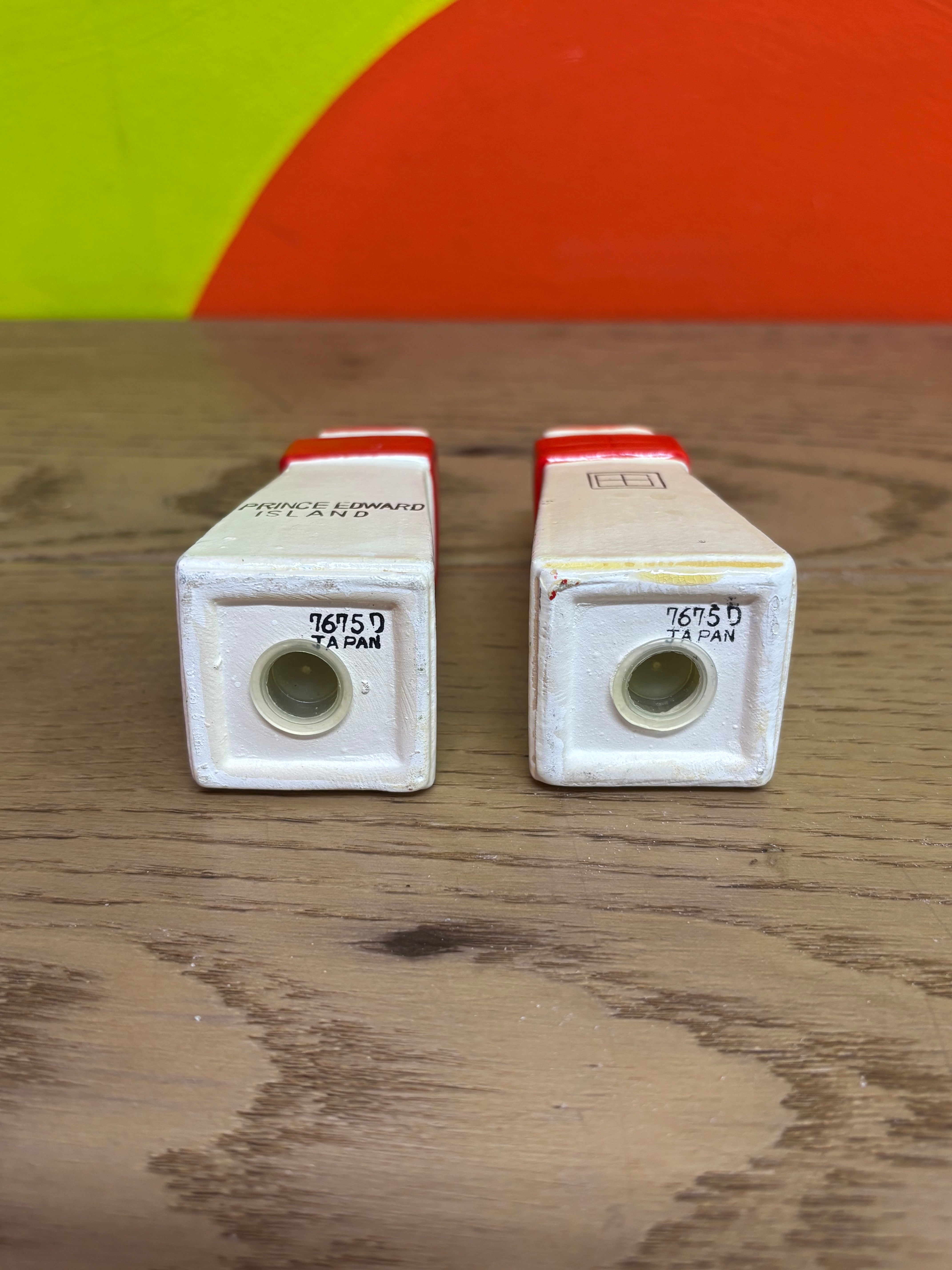 Ceramic PEI Salt and Pepper Shakers