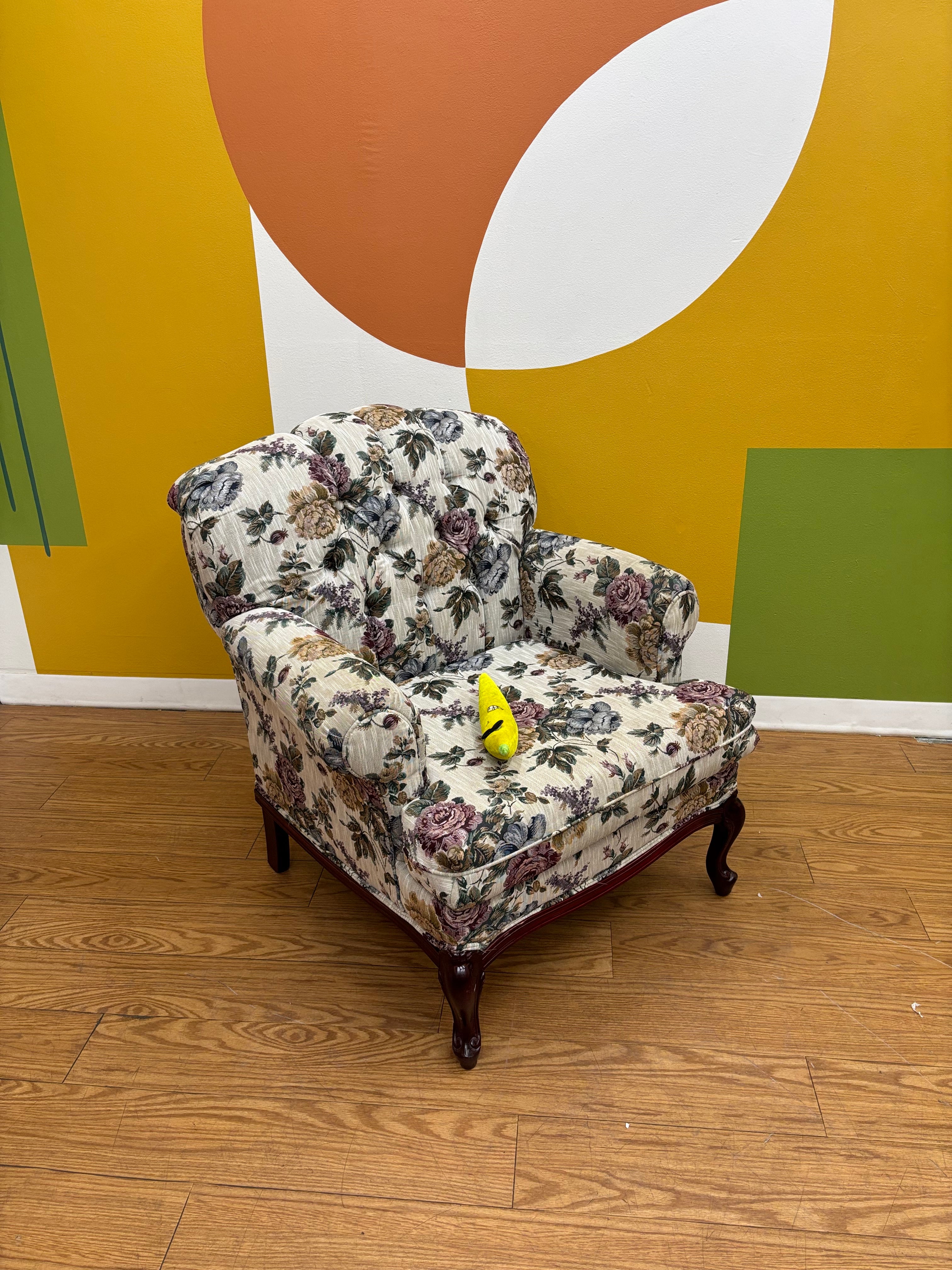 Floral Accent Armchair
