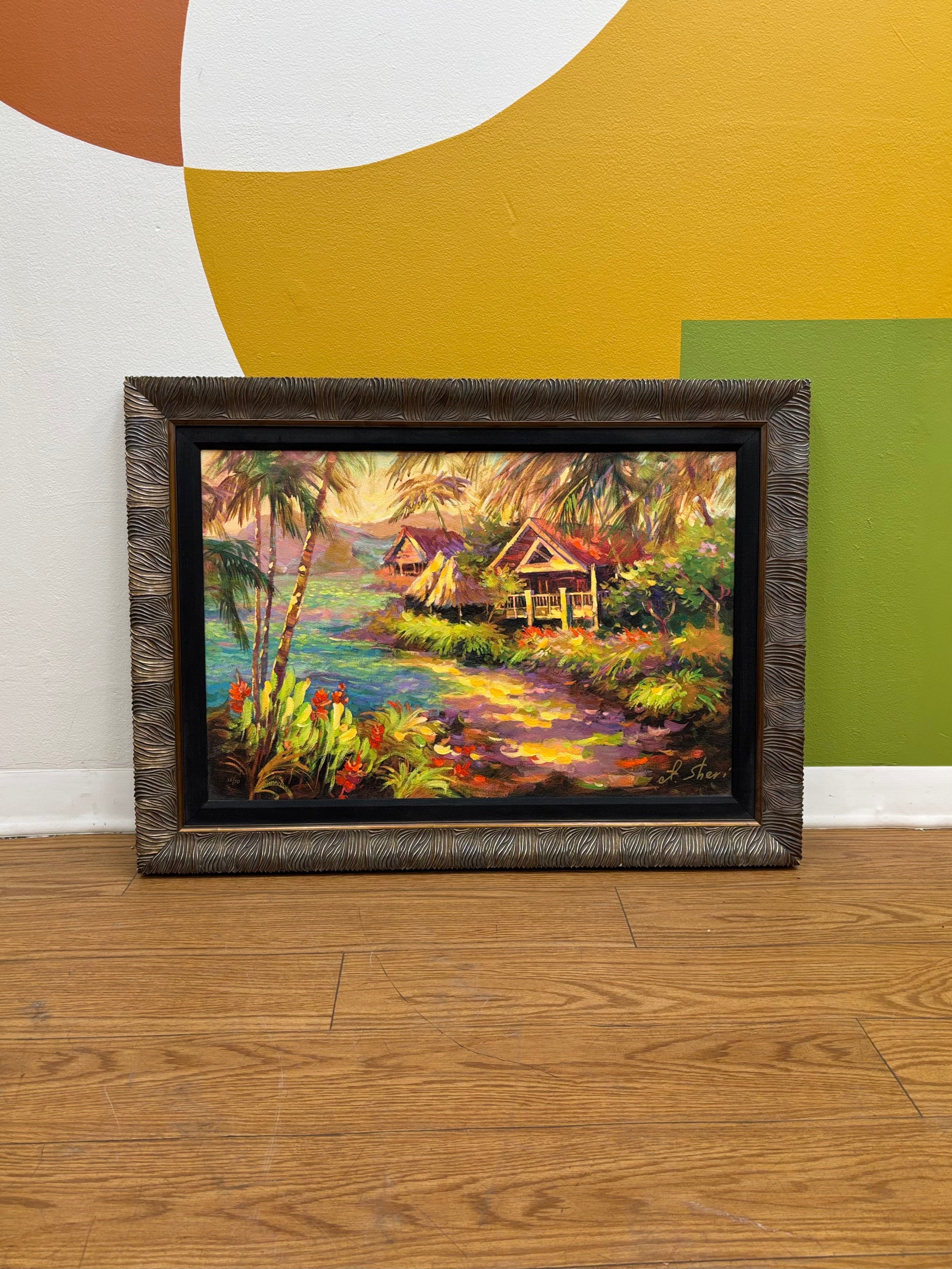 Textured Canvas: "Paradise" by Irene Sherri