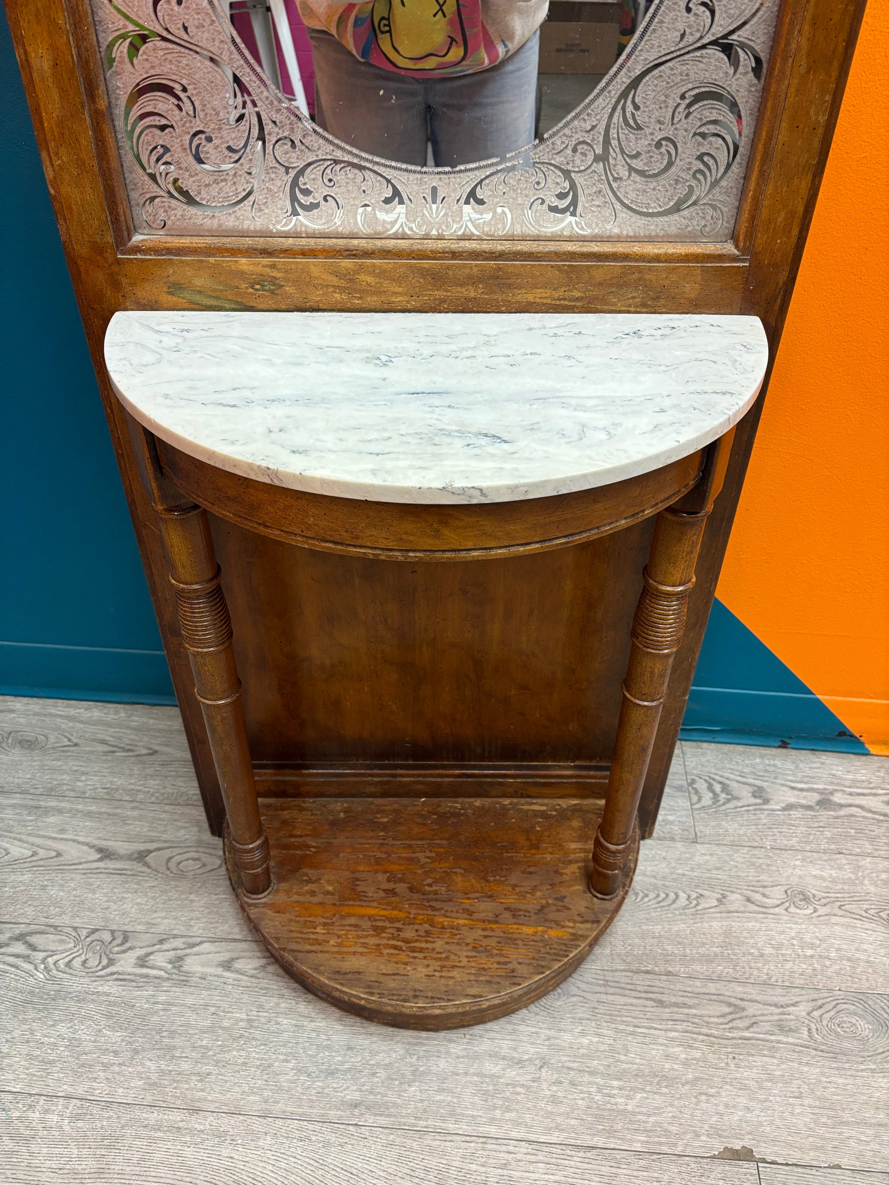 Hall Tree with Mirror