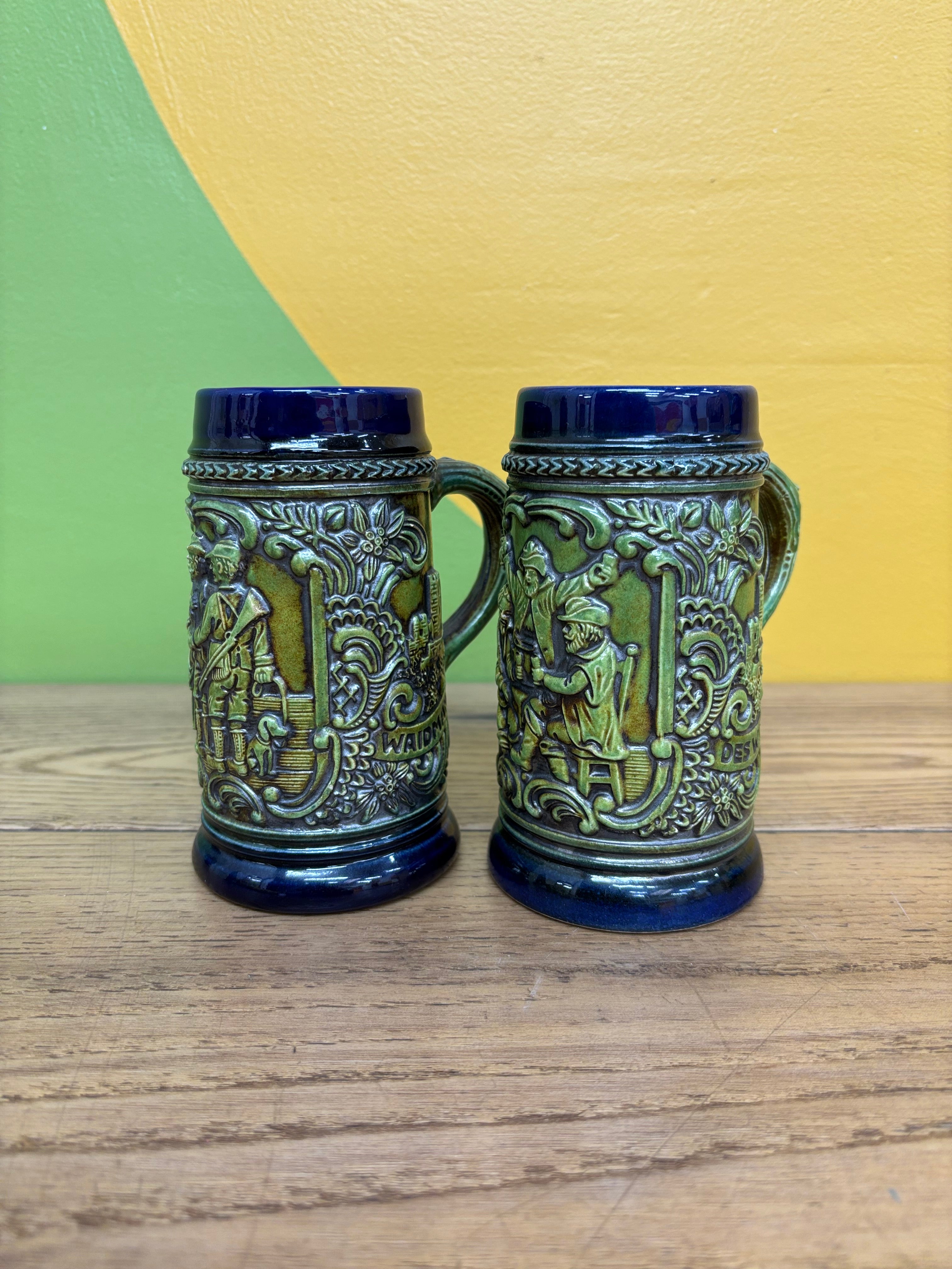 Gerzit Gerz Stoneware Steins (Made in West Germany)