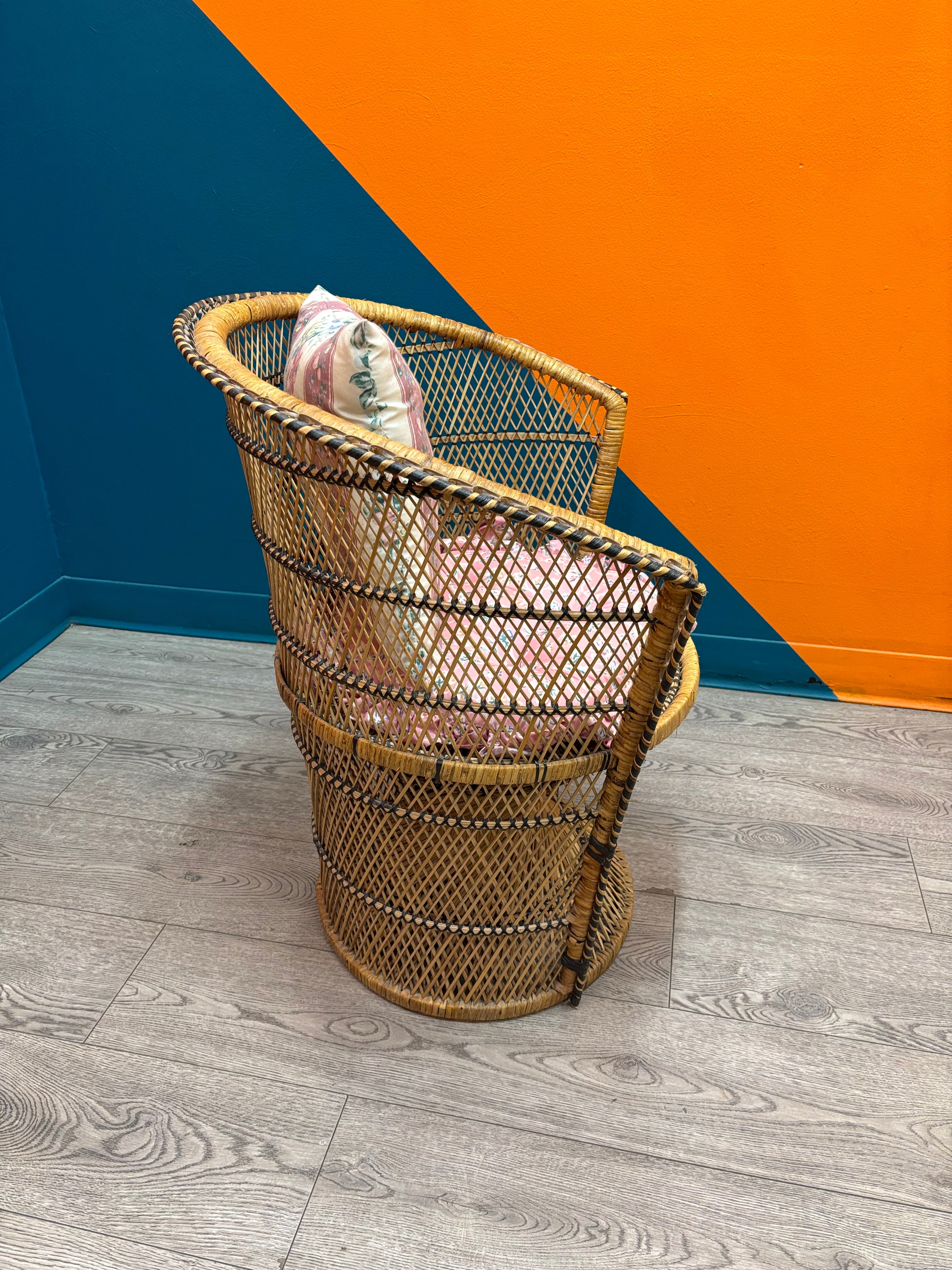 Wicker Chair with Cushion