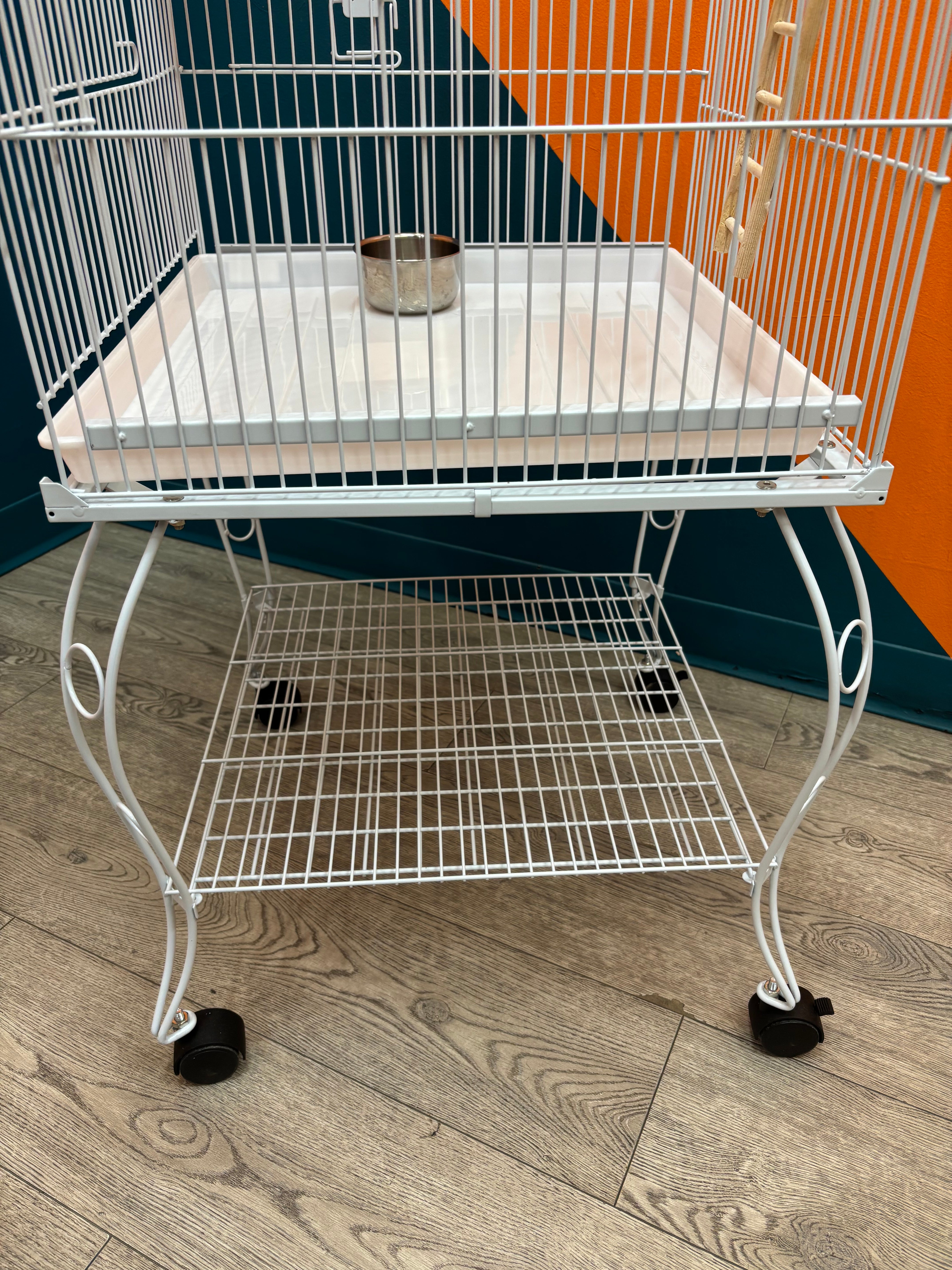 Large Bird Cage on Wheels