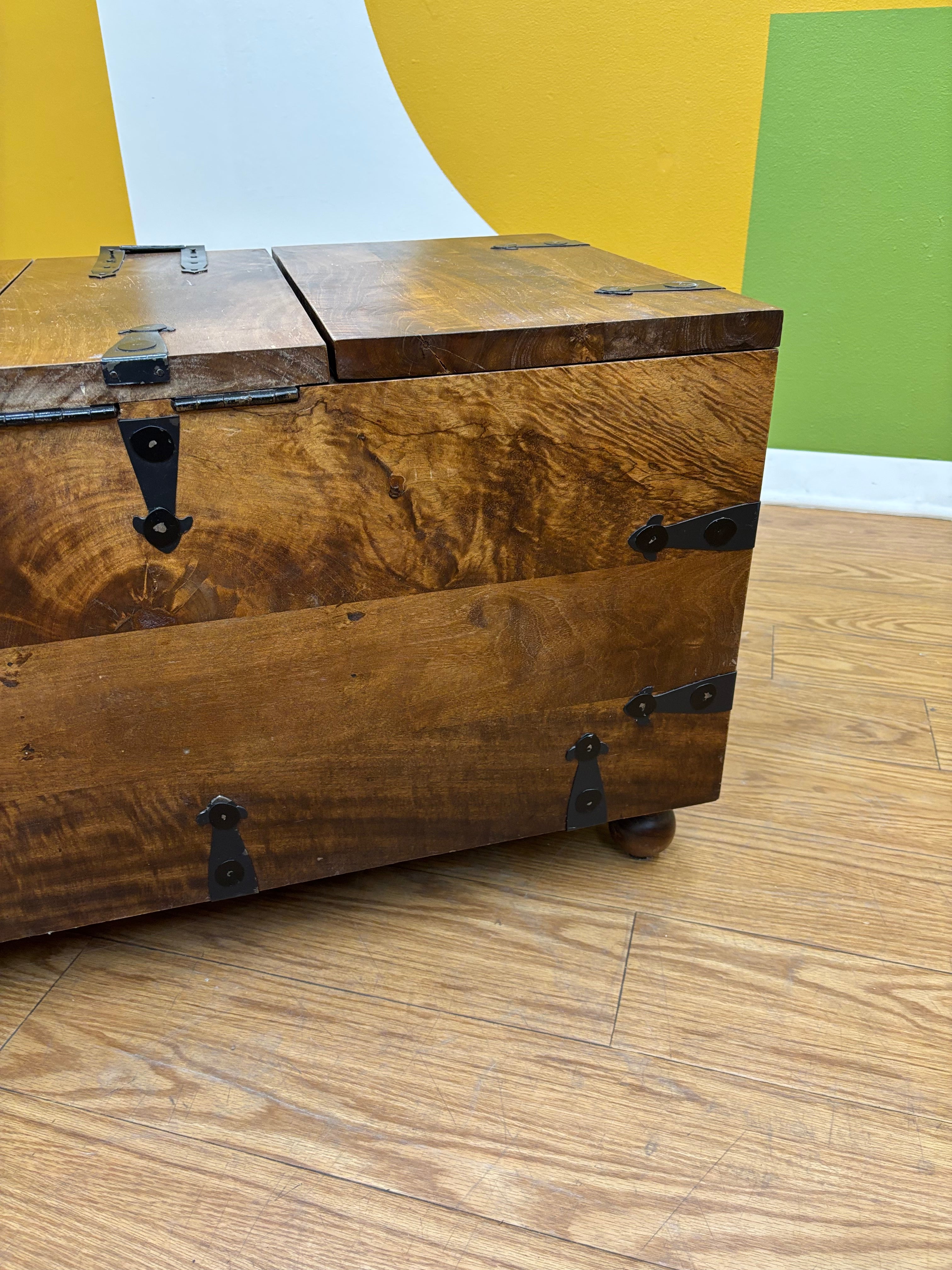 Wood Trunk Coffee Table