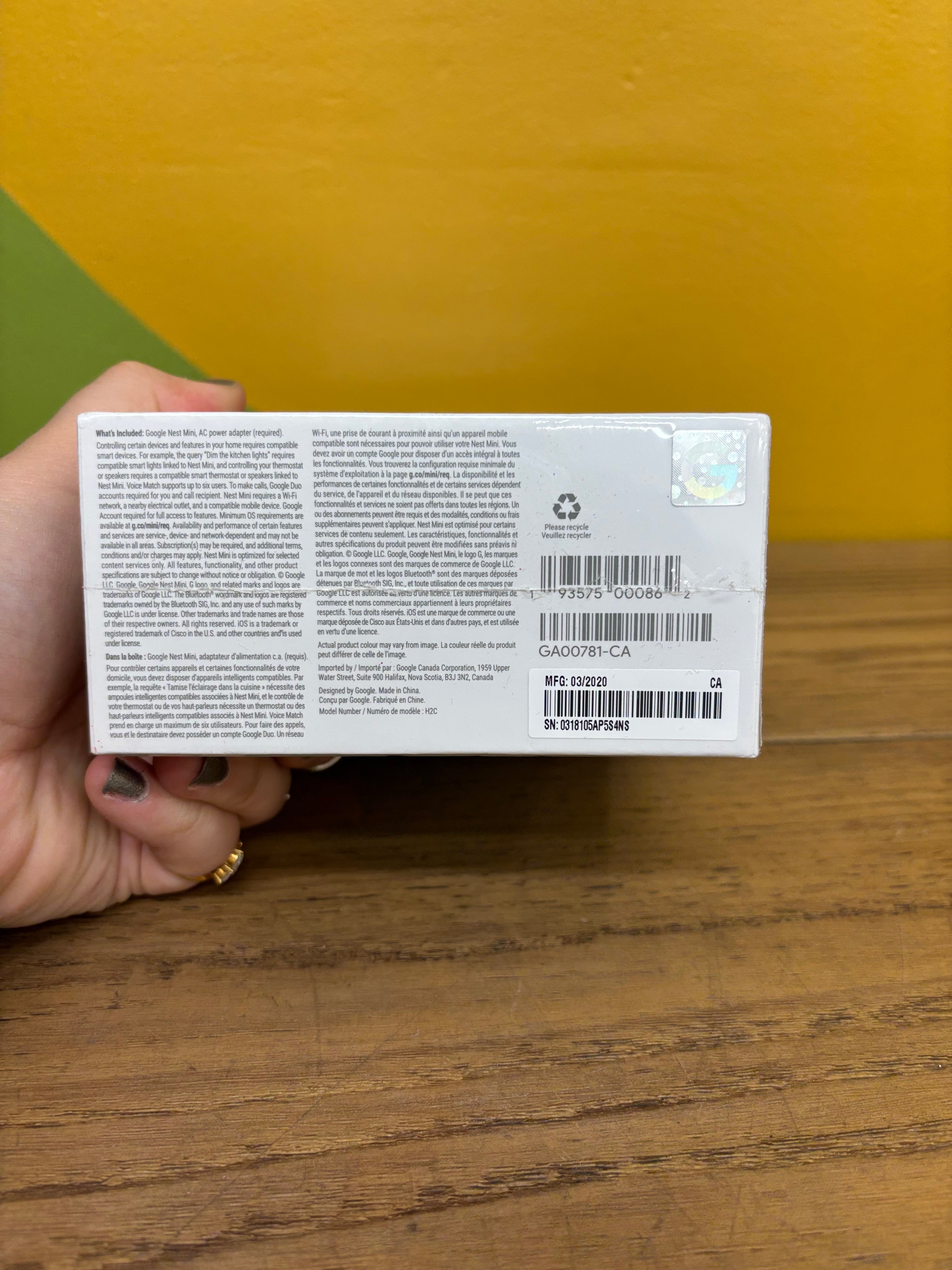 Google Nest Mini (2nd Generation) - Charcoal