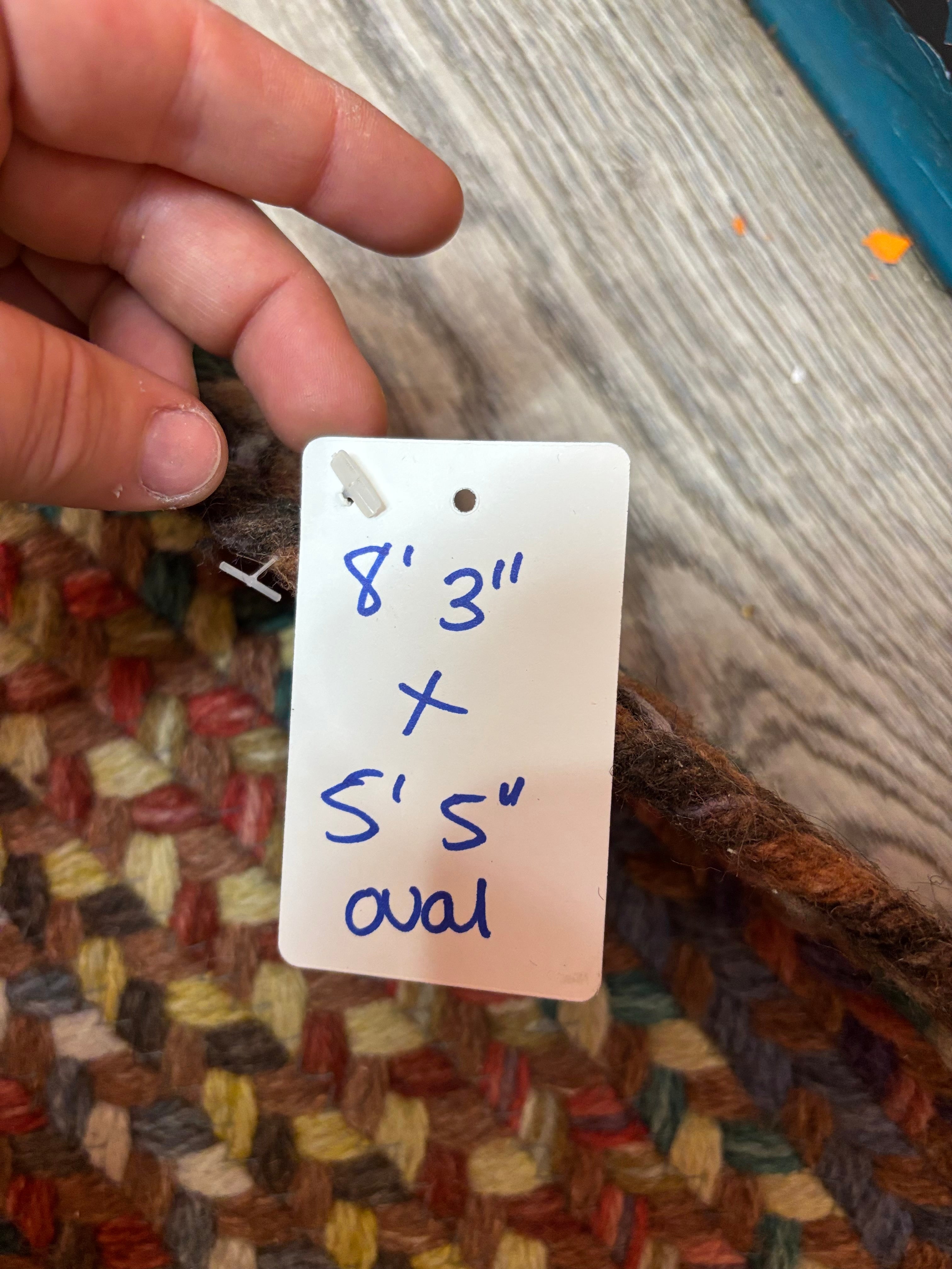 Woven Oval Area Rug #1