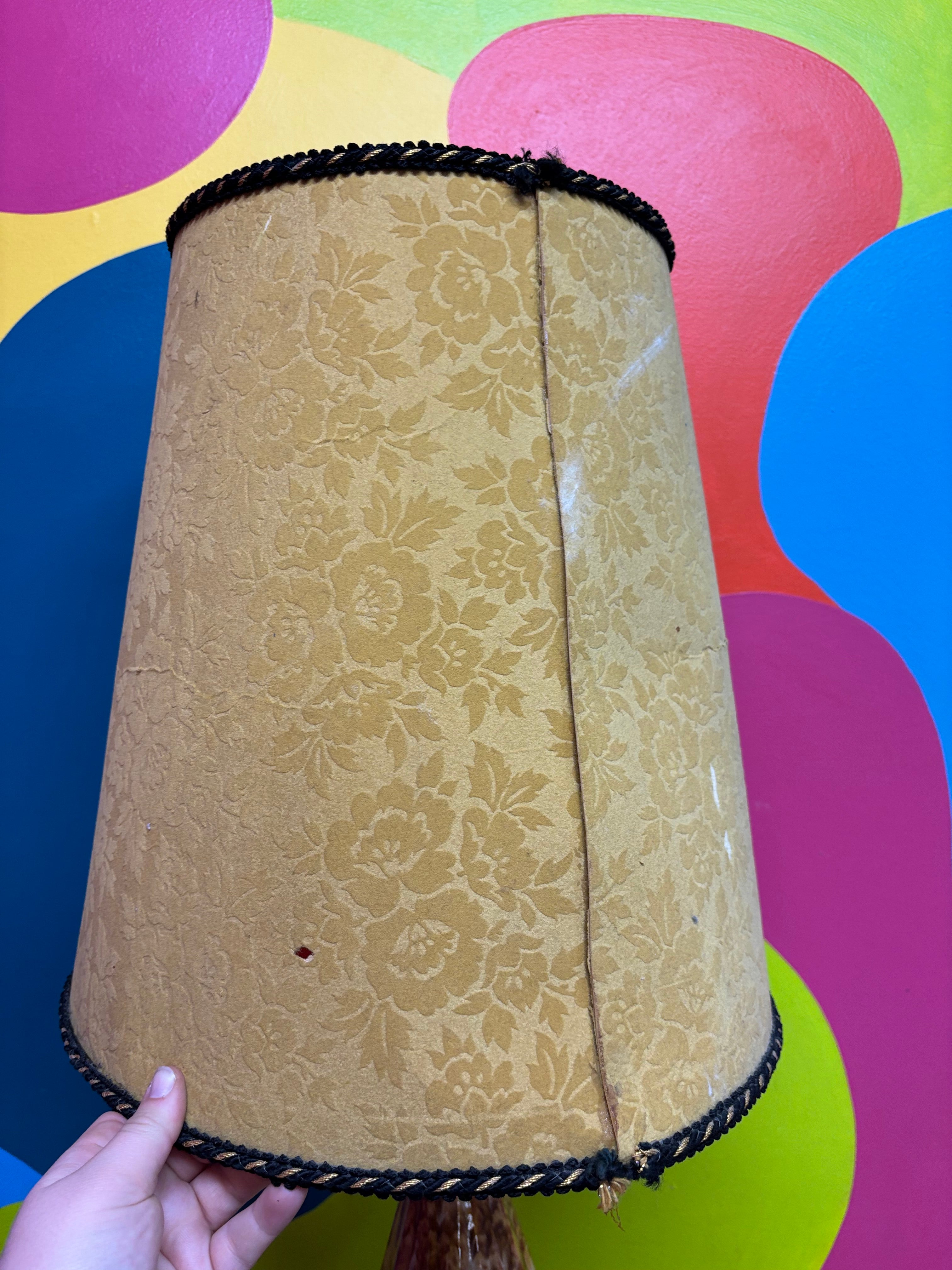 Yellow Pottery Style Lamp