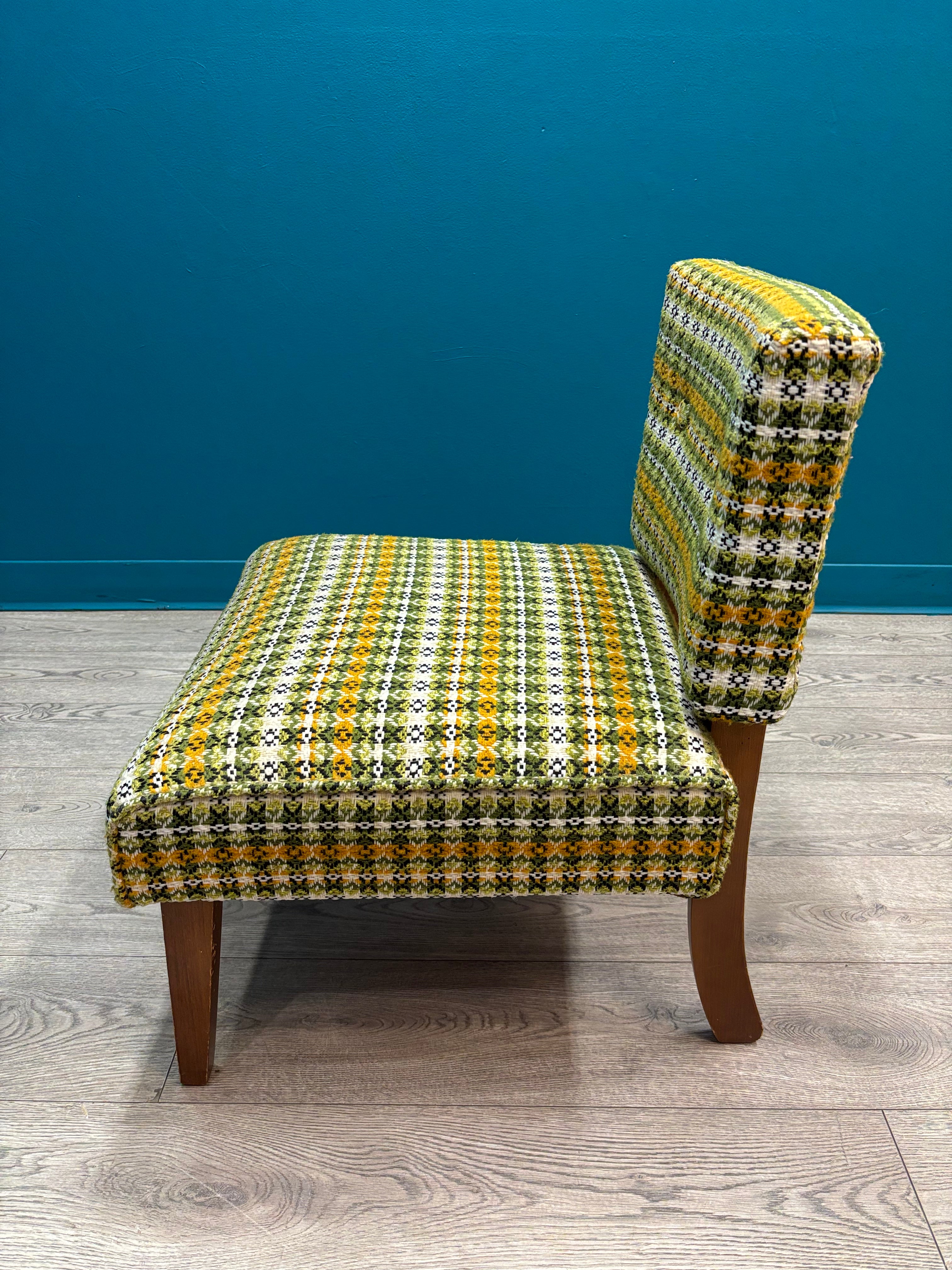 Plaid Accent Chair