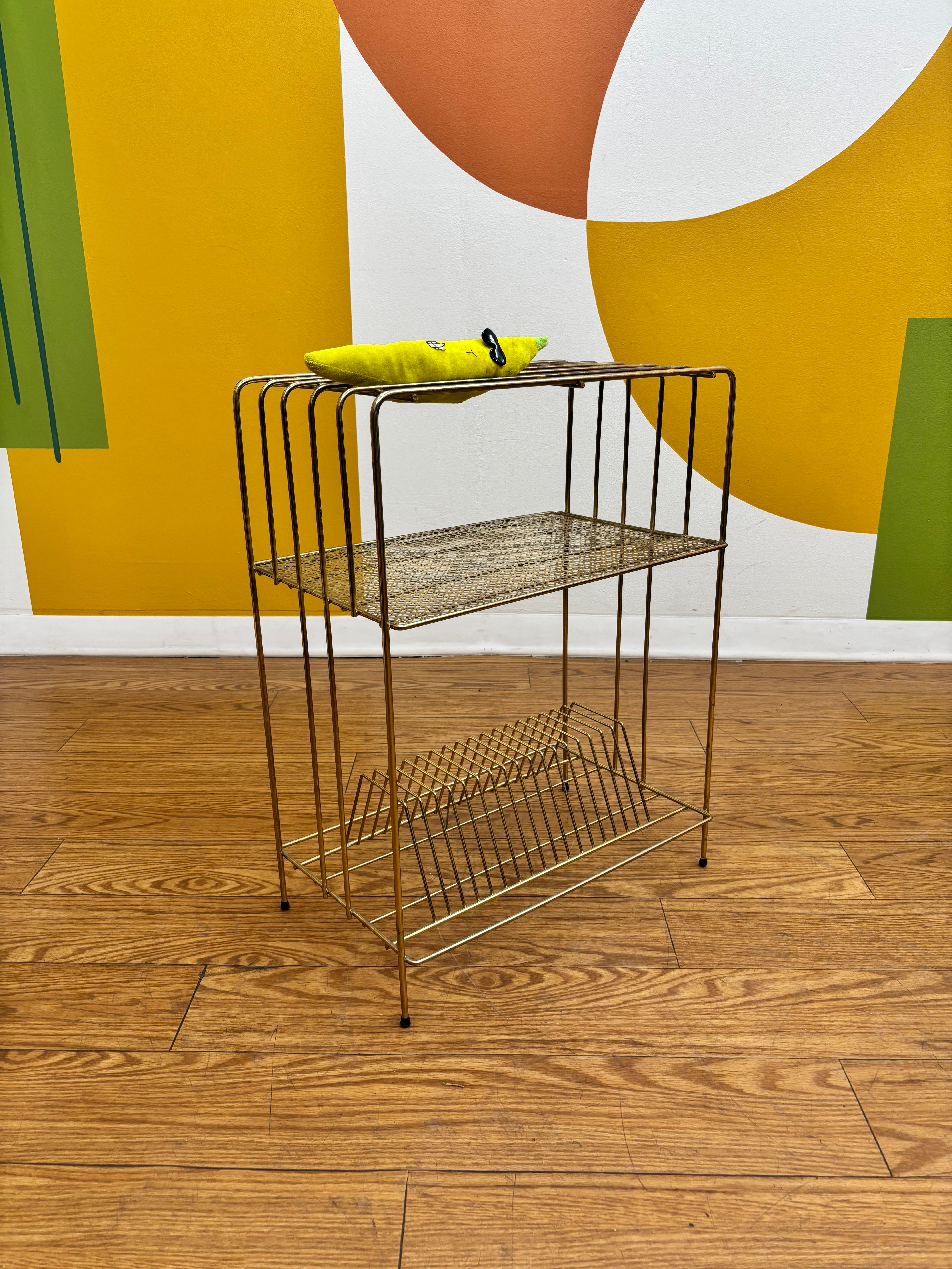 Metal Record Player Stand