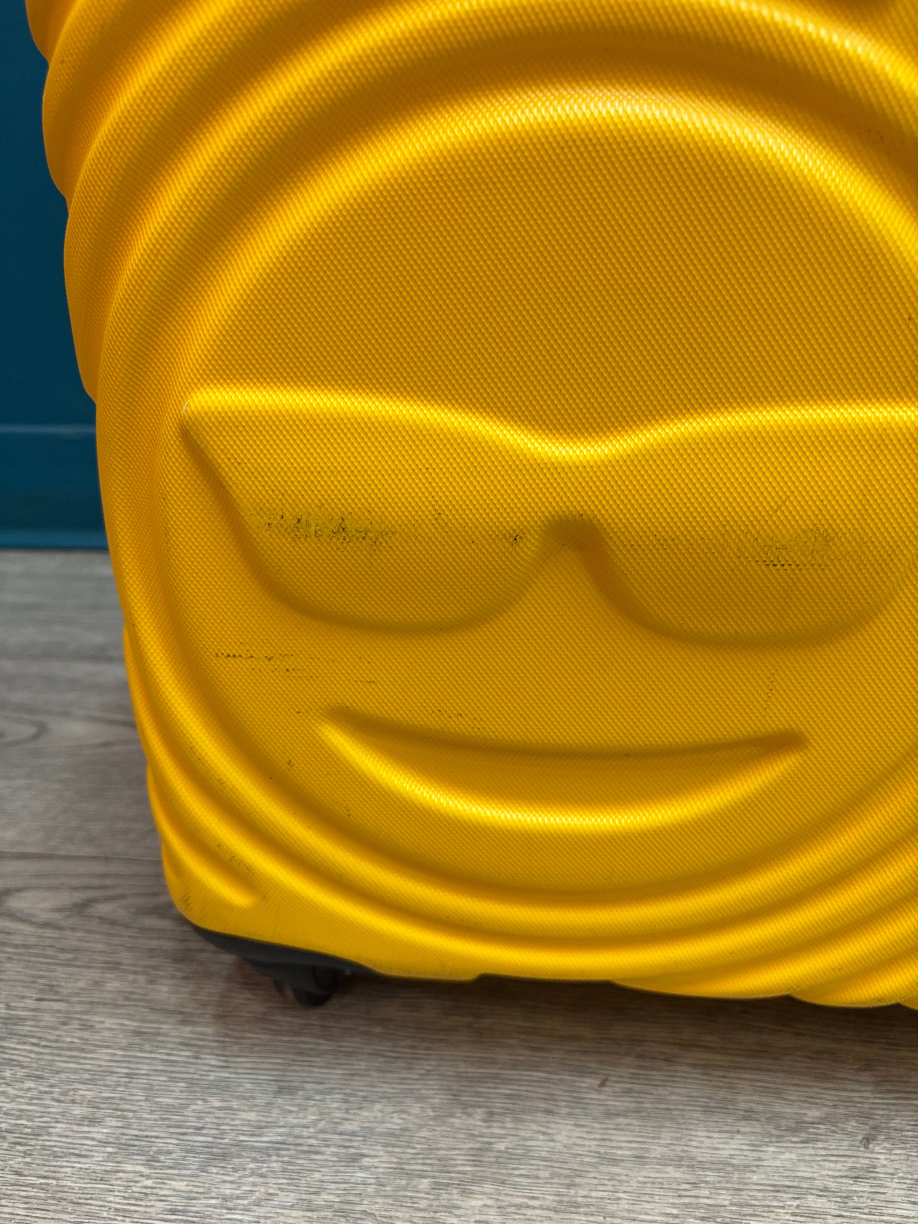 Yellow Emoji Hard Shell Luggage