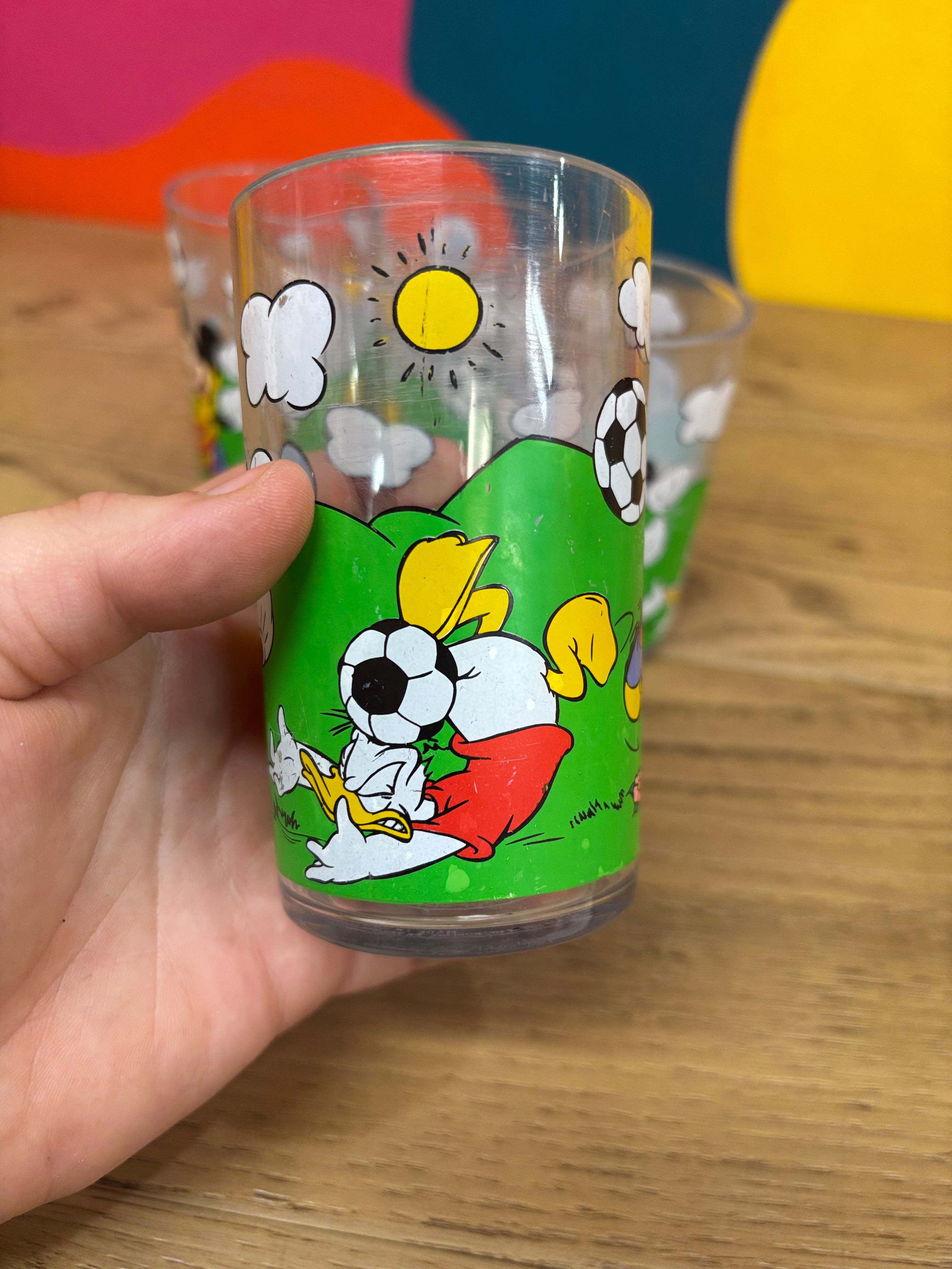 (4) Plastic Mickey Mouse Cups