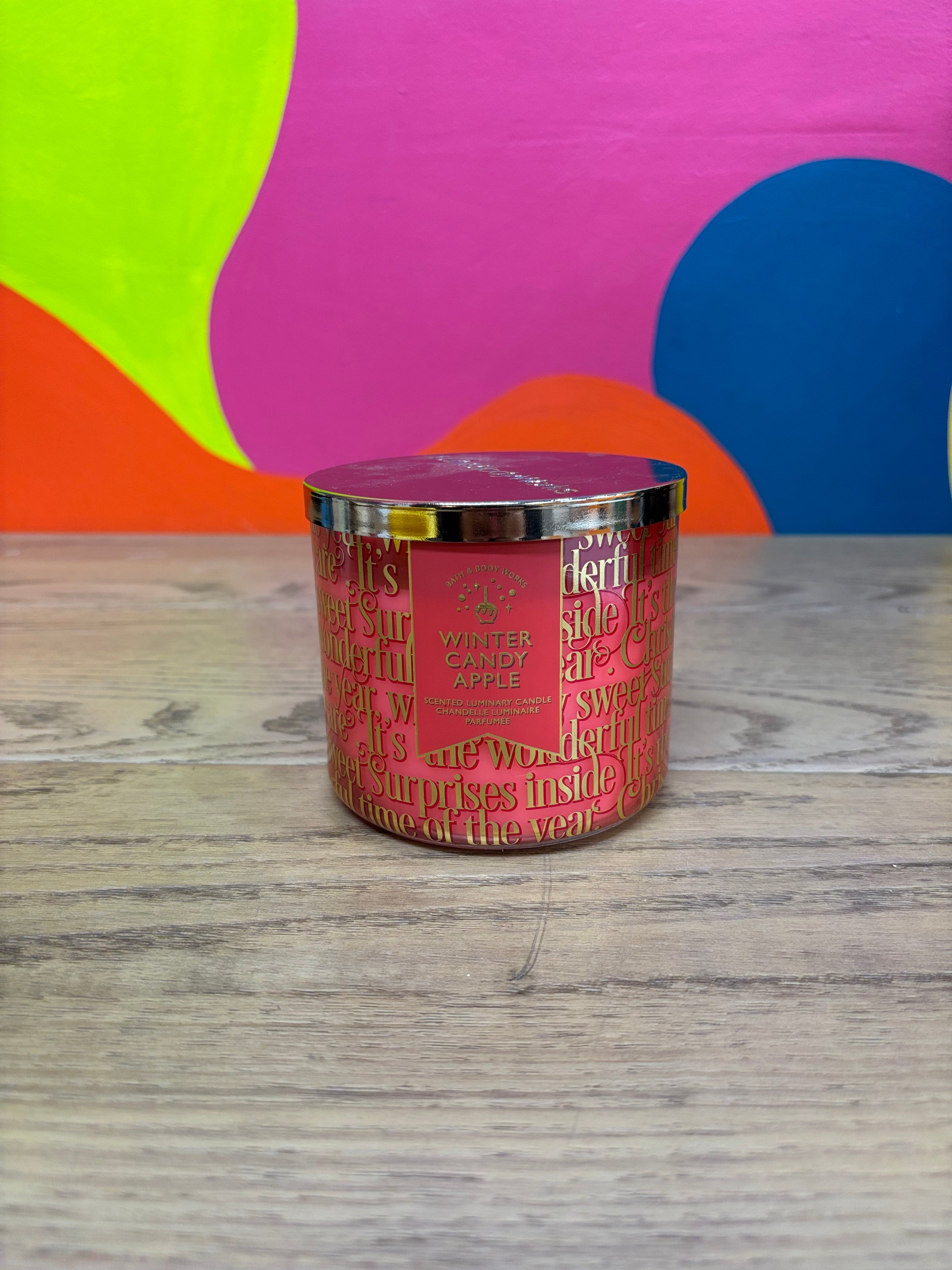 Winter Candy Apple 3 Wick Candle