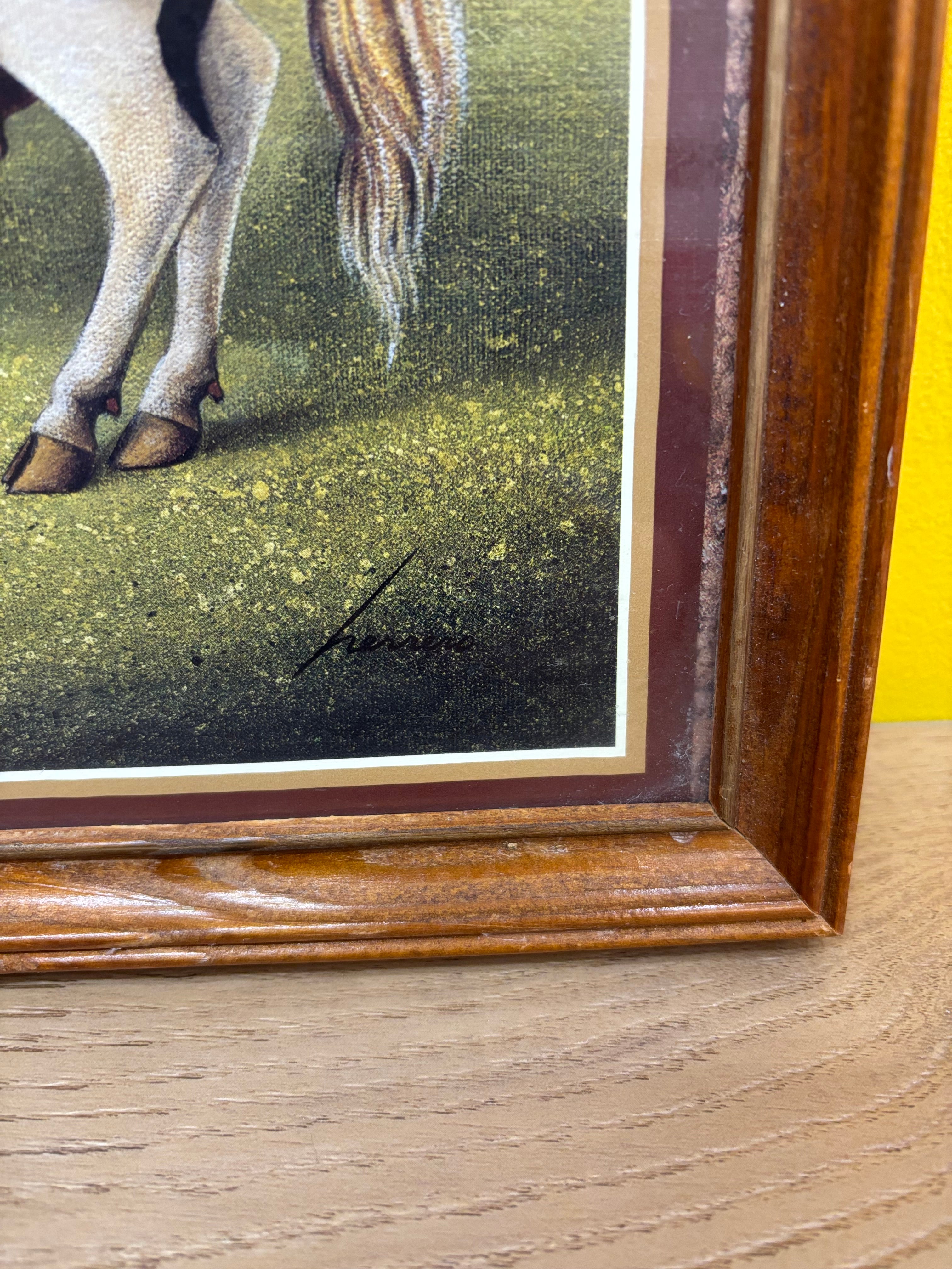 Framed Lowell Herrero Cow Print