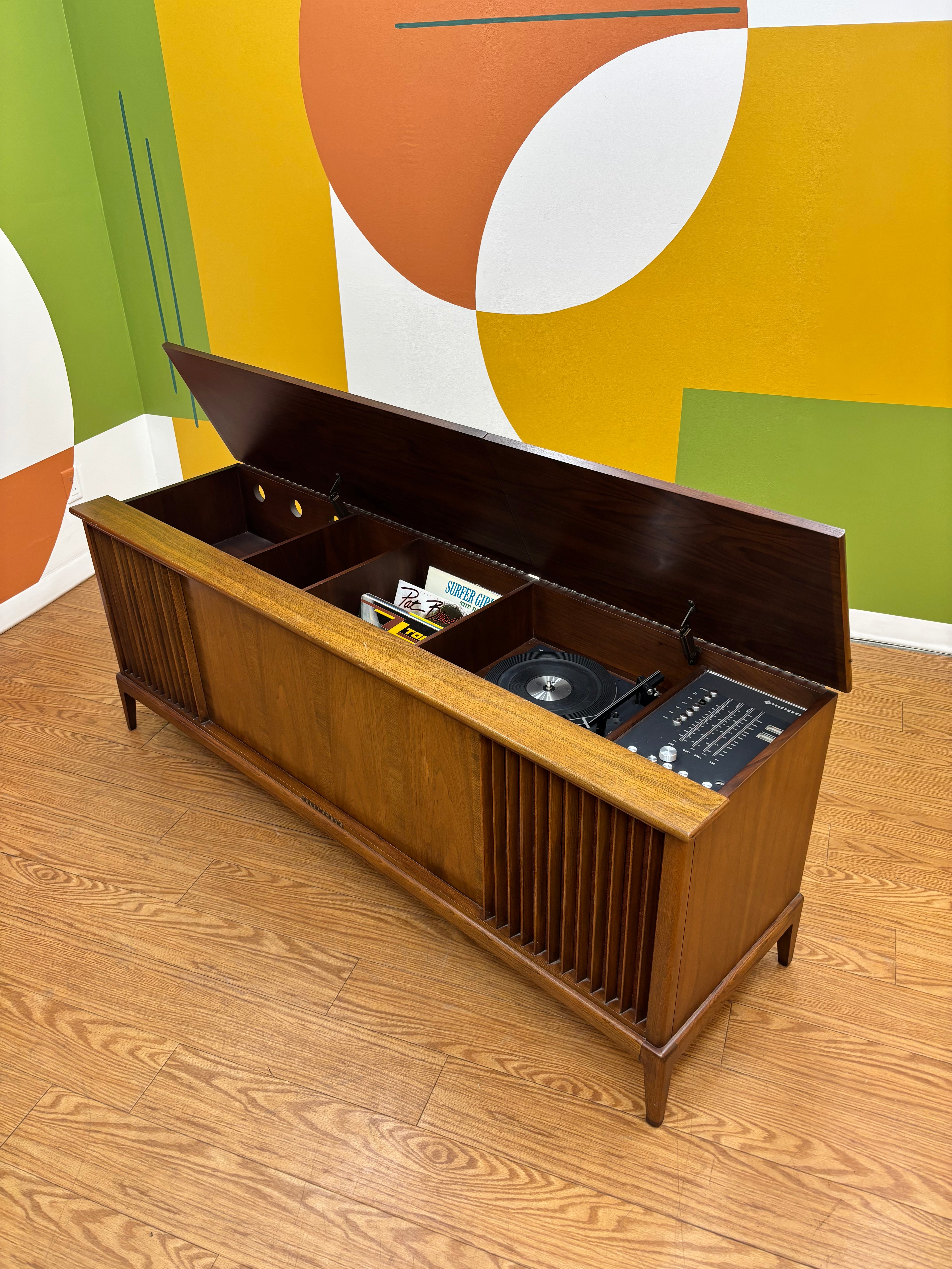 Telefunken Stereo Console Cabinet with Record Player