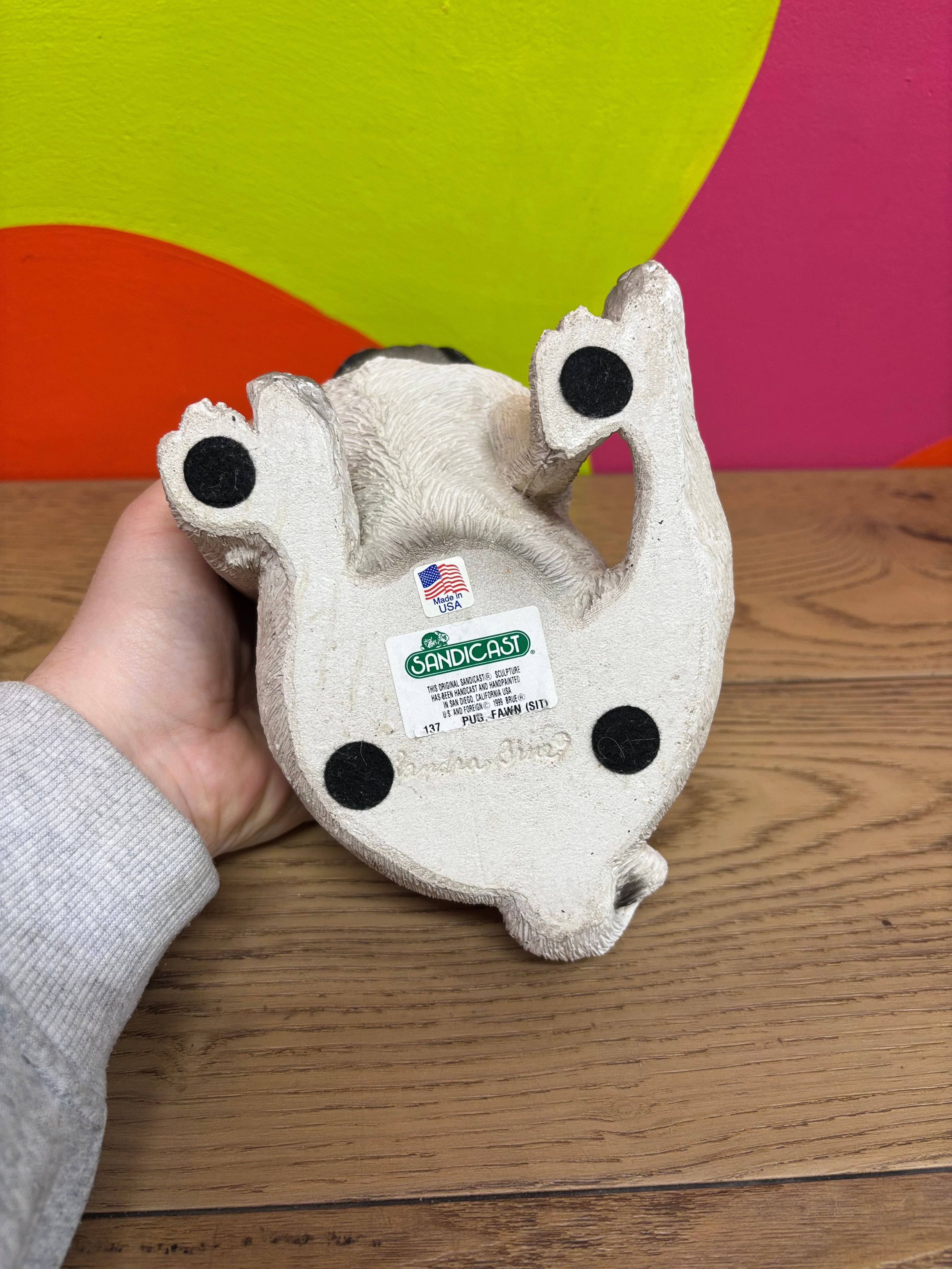 Sandicast Pug Sculpture