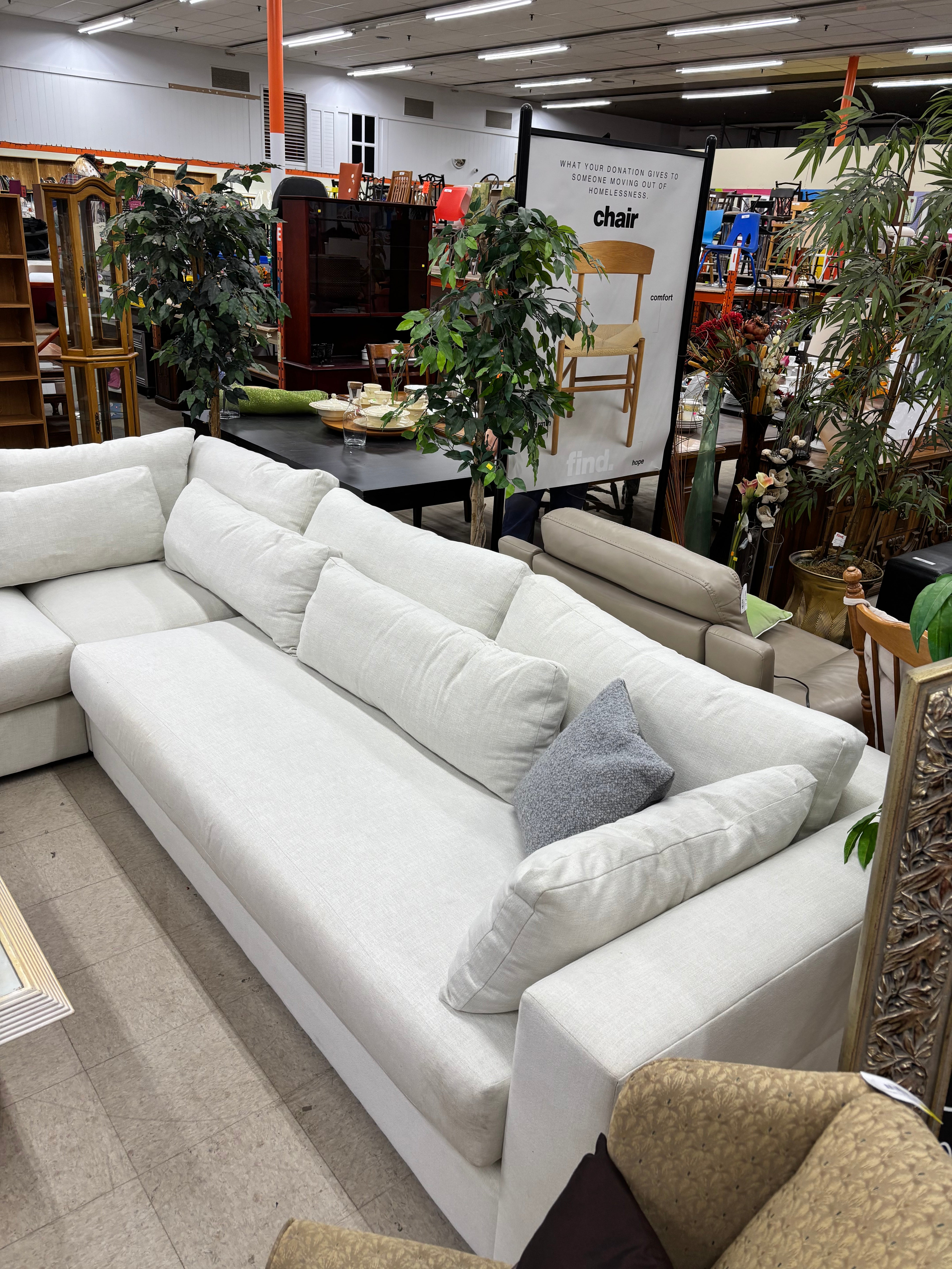 Large Taupe Sectional