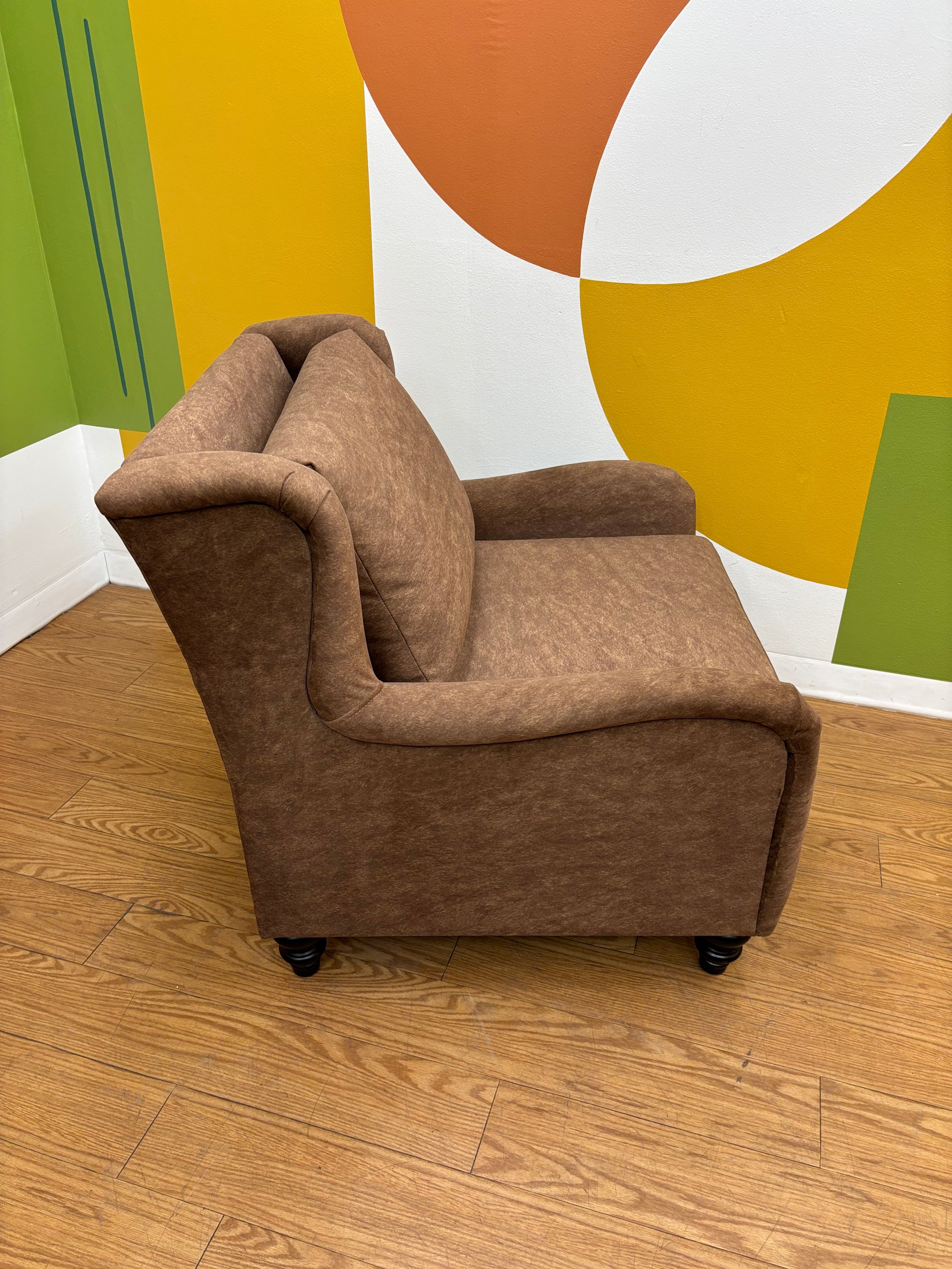 Brown Oversized Armchair
