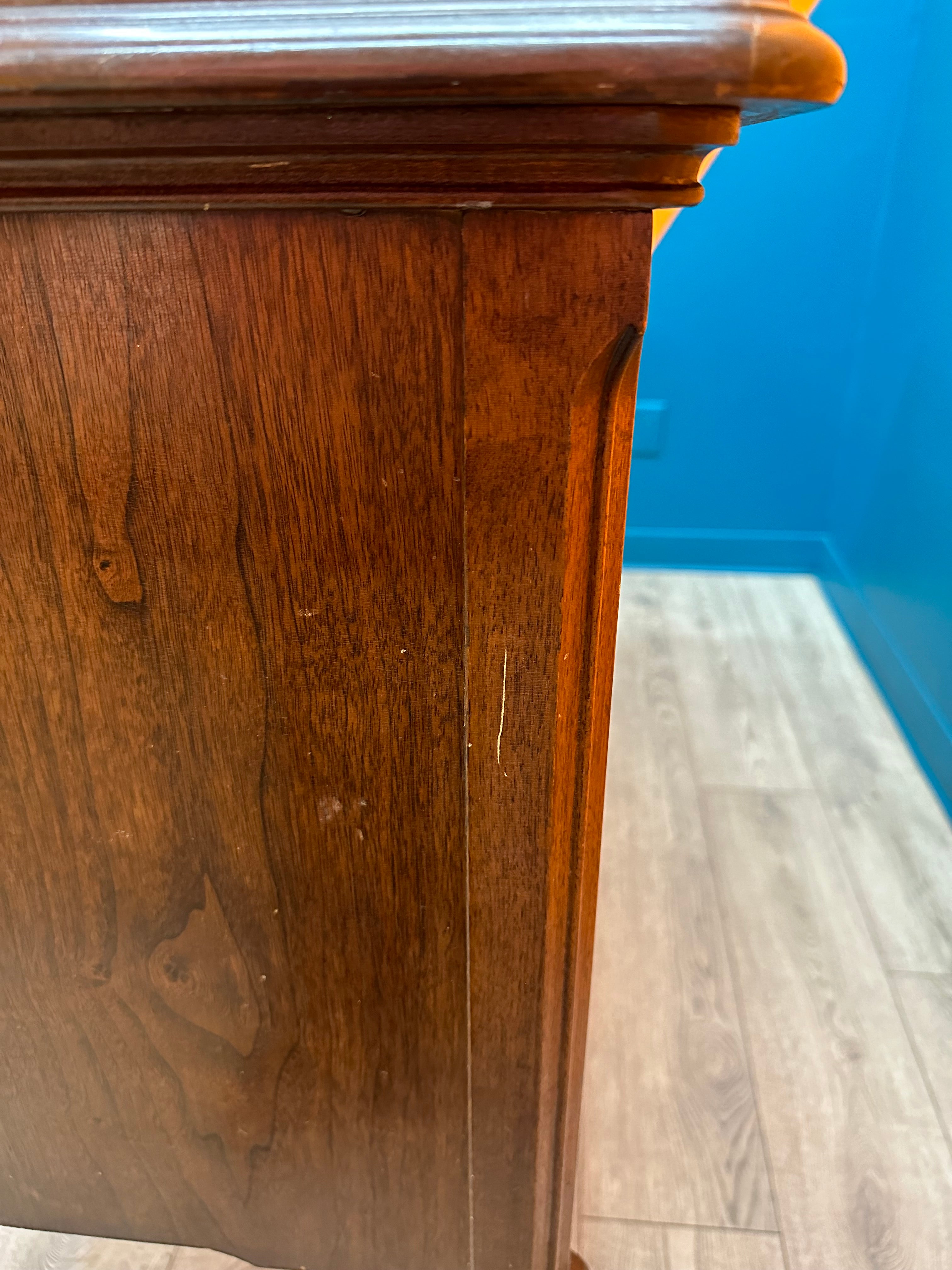 Dark Brown Wooden Dresser