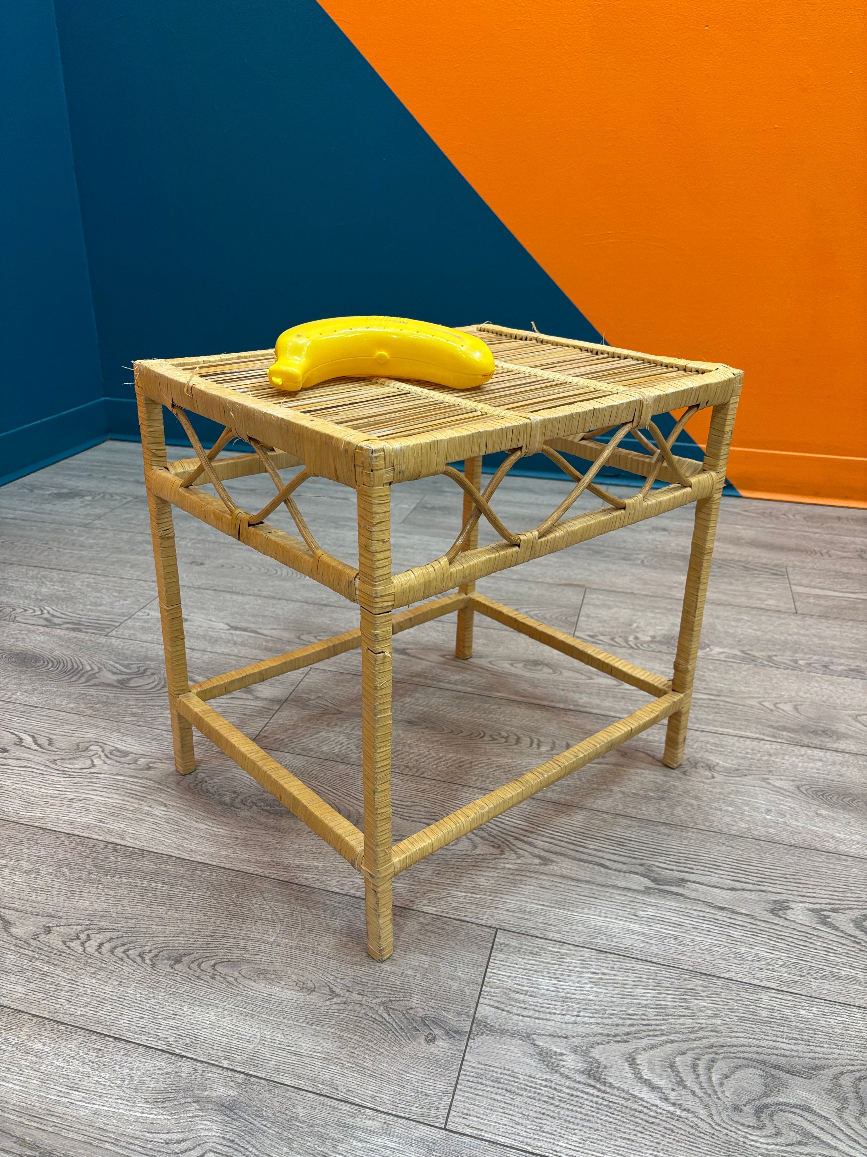 Wicker Side Table