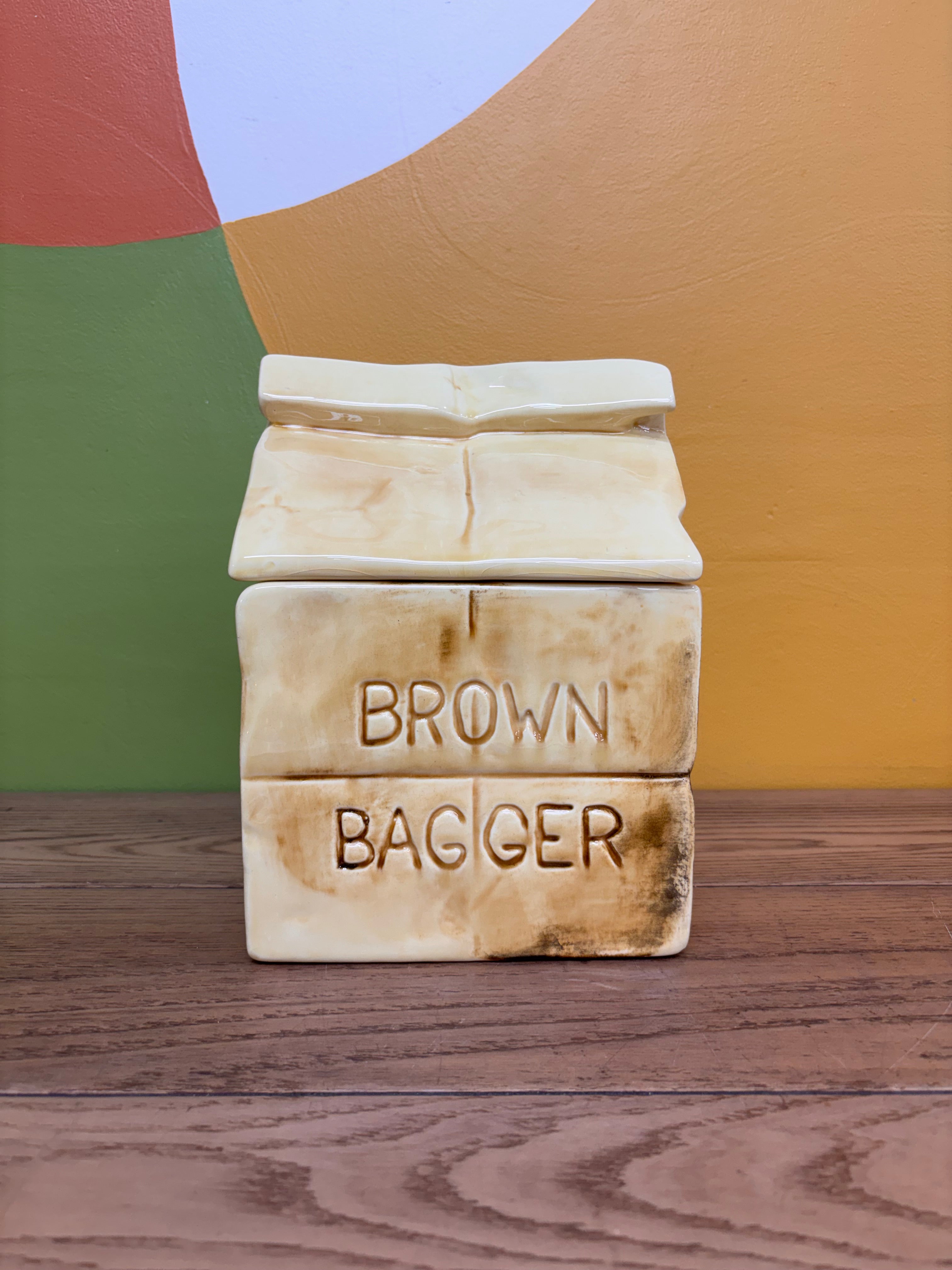 Brown Bagger Ceramic Cookie Jar